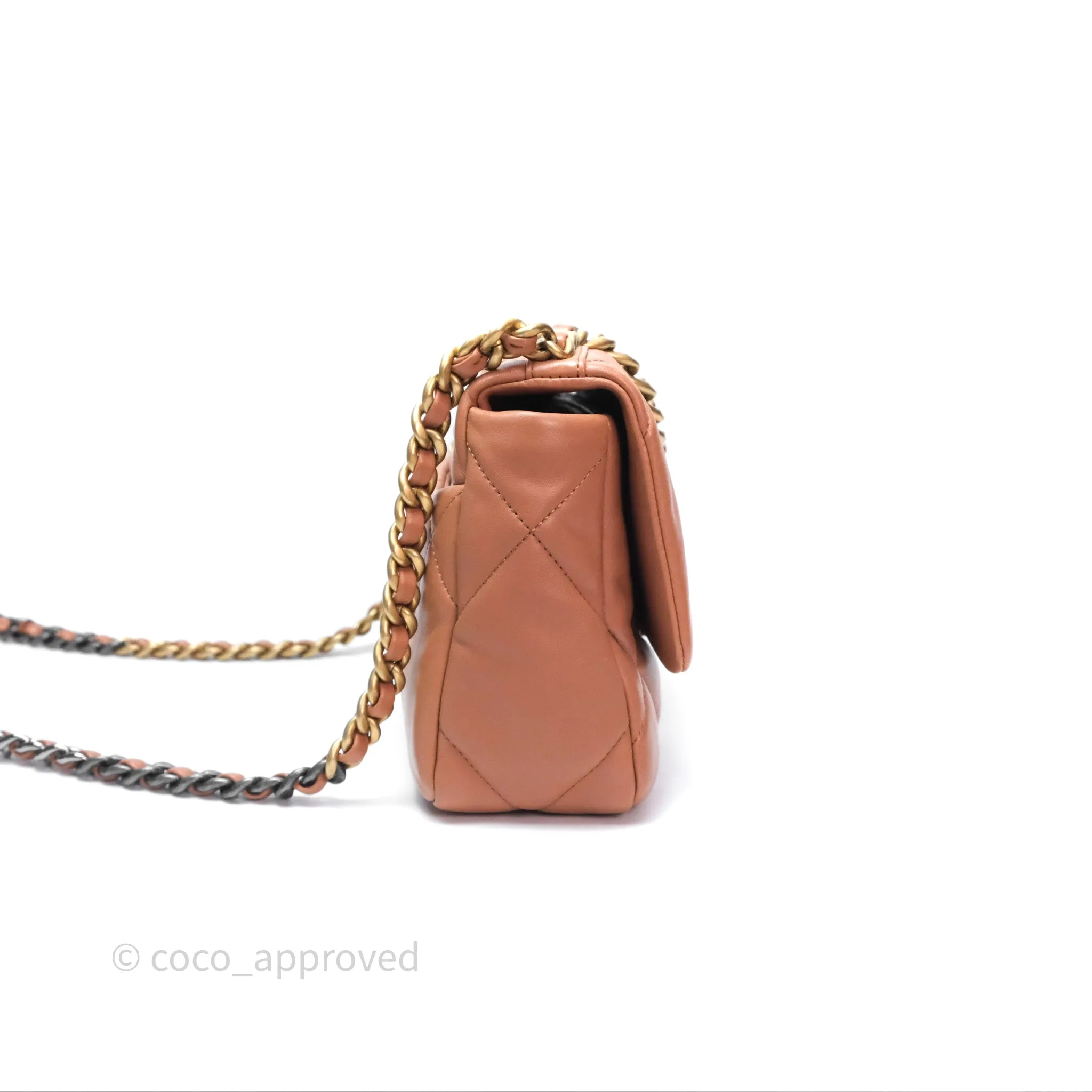 Chanel 19 Small Caramel Mixed Hardware