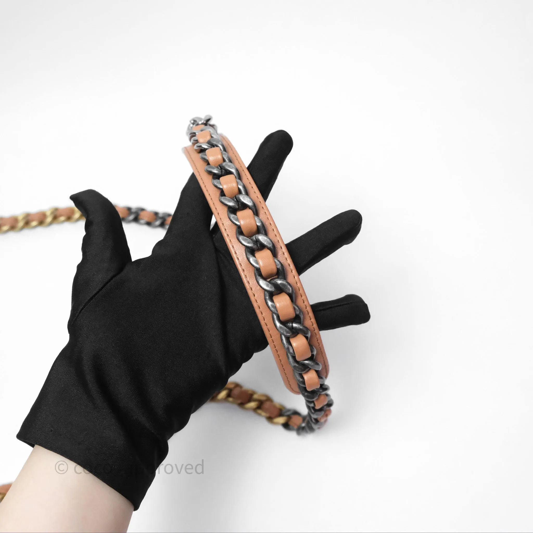 Chanel 19 Small Caramel Mixed Hardware