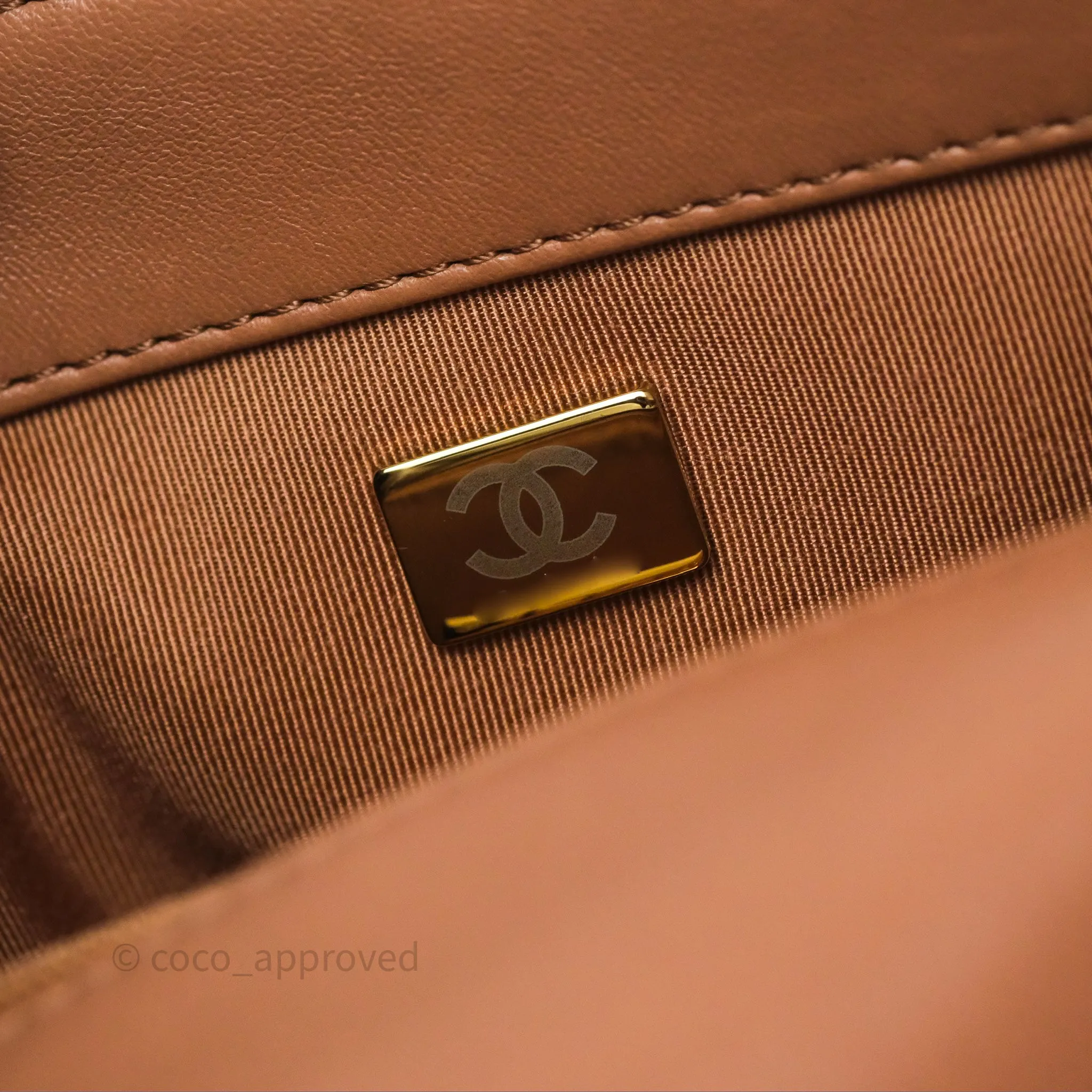 Chanel 19 Small Caramel Mixed Hardware