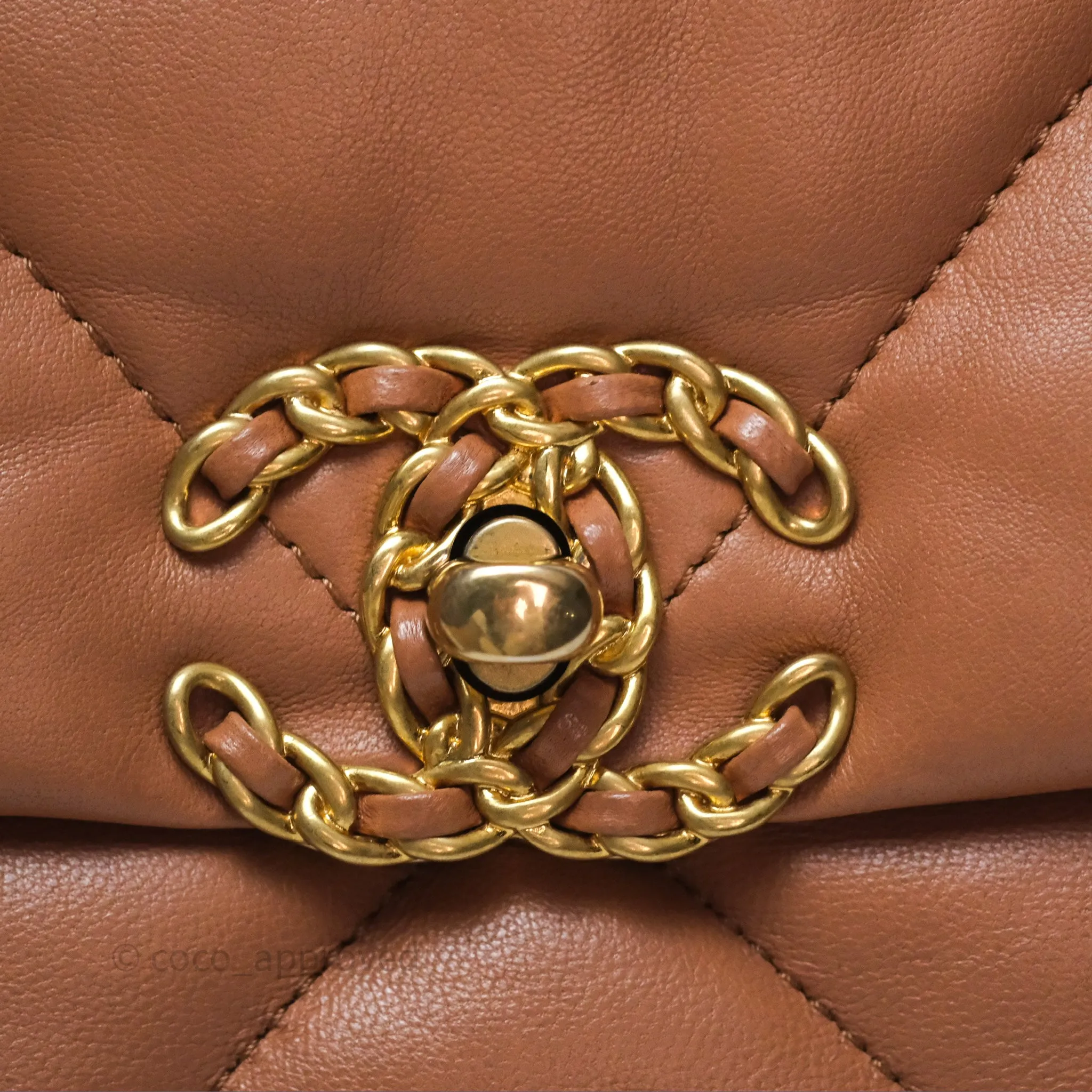 Chanel 19 Small Caramel Mixed Hardware