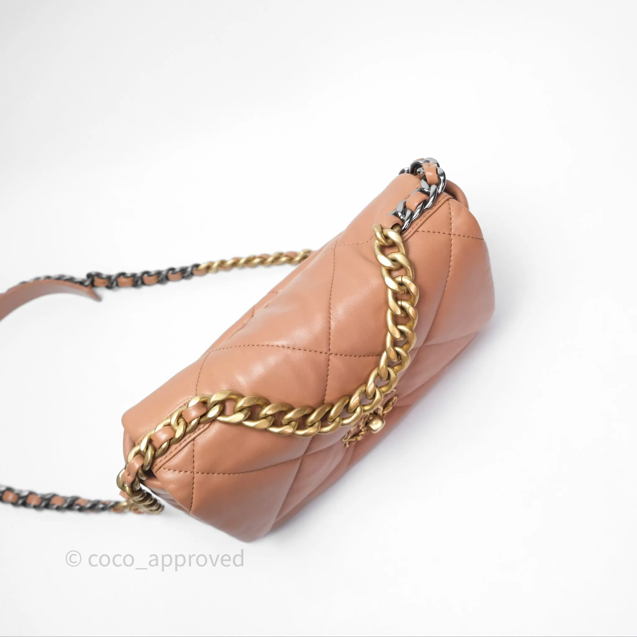 Chanel 19 Small Caramel Mixed Hardware