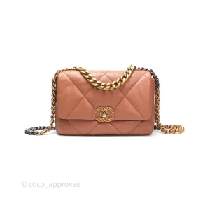 Chanel 19 Small Caramel Mixed Hardware