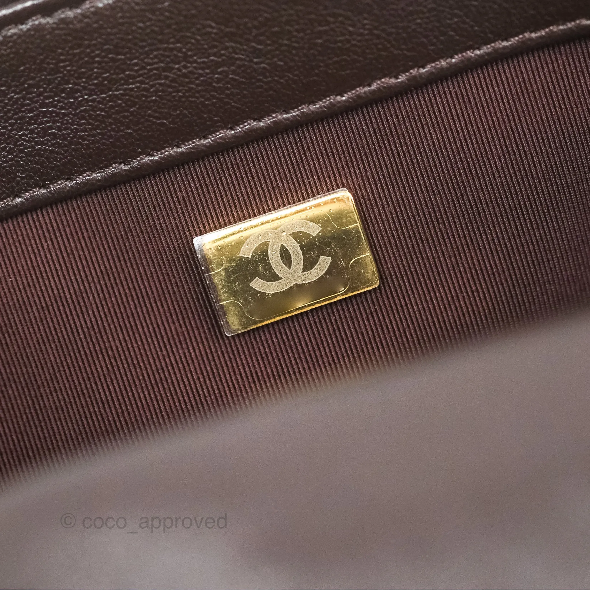 Chanel 19 Small Dark Brown Mixed Hardware