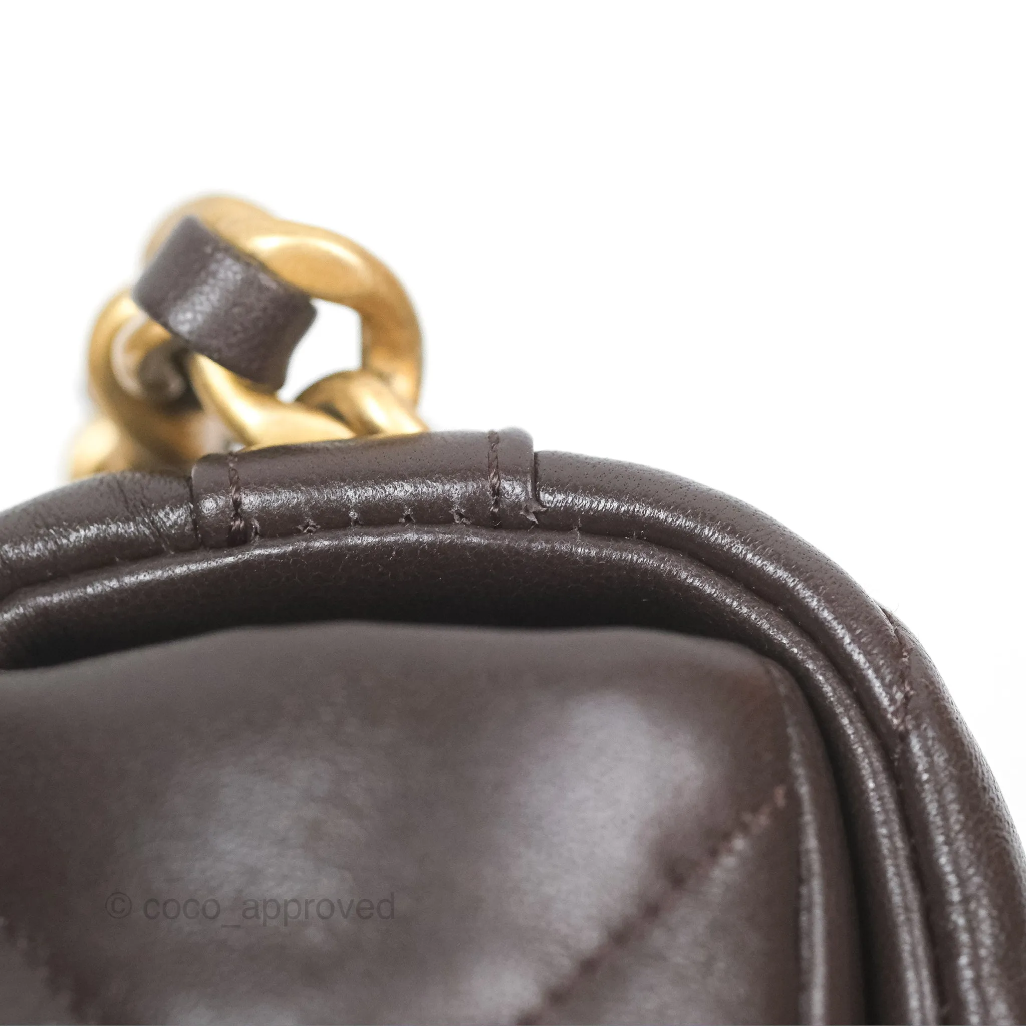 Chanel 19 Small Dark Brown Mixed Hardware