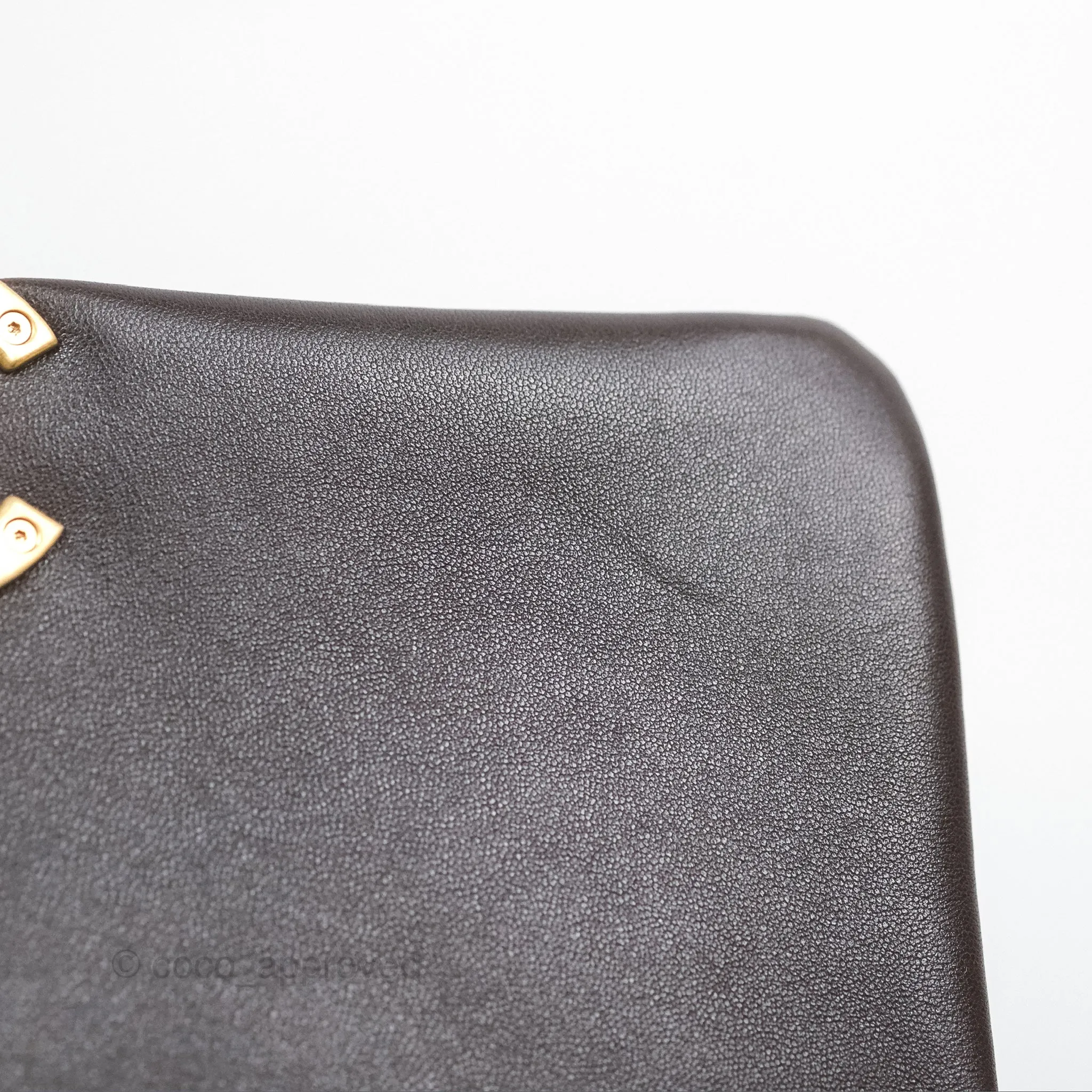 Chanel 19 Small Dark Brown Mixed Hardware