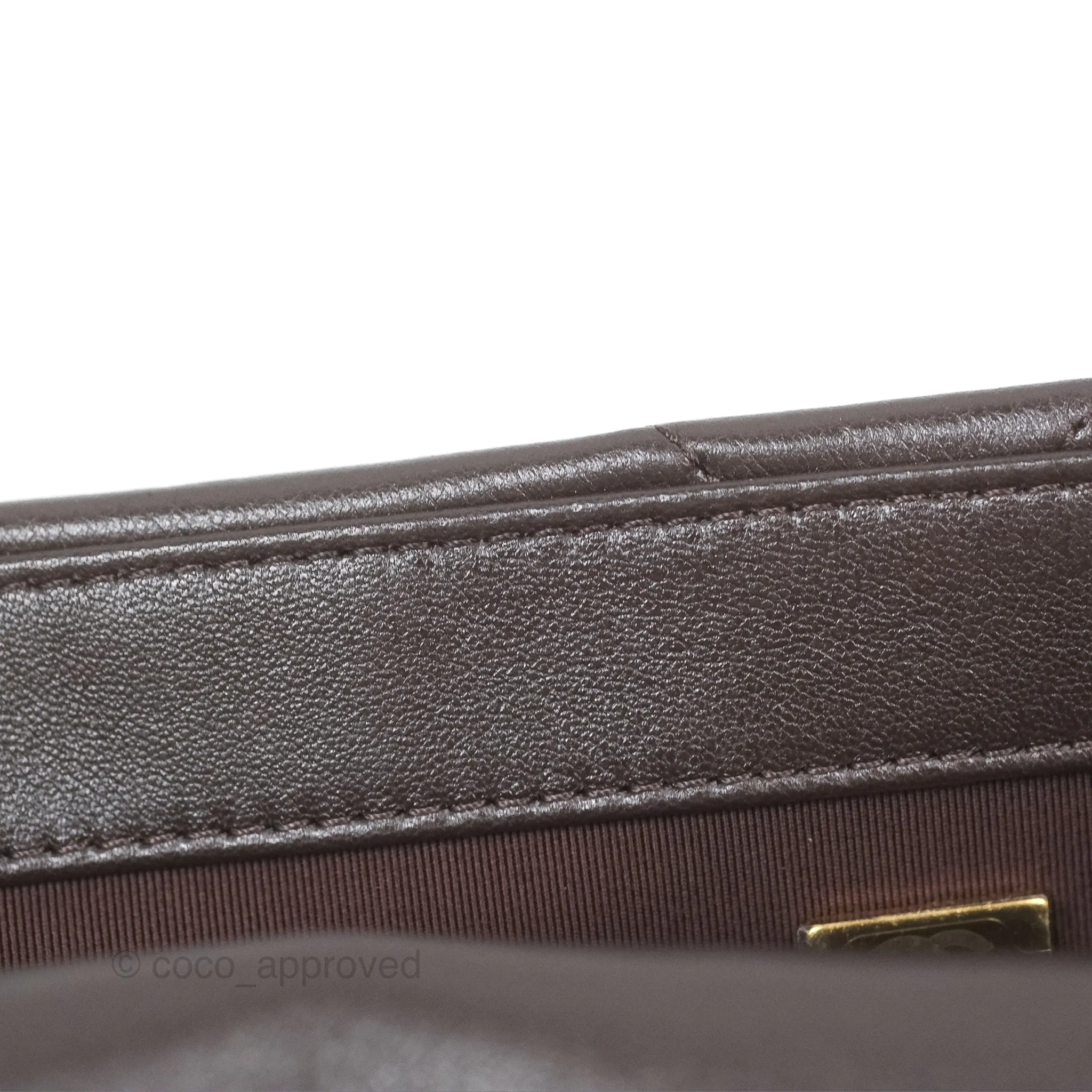 Chanel 19 Small Dark Brown Mixed Hardware