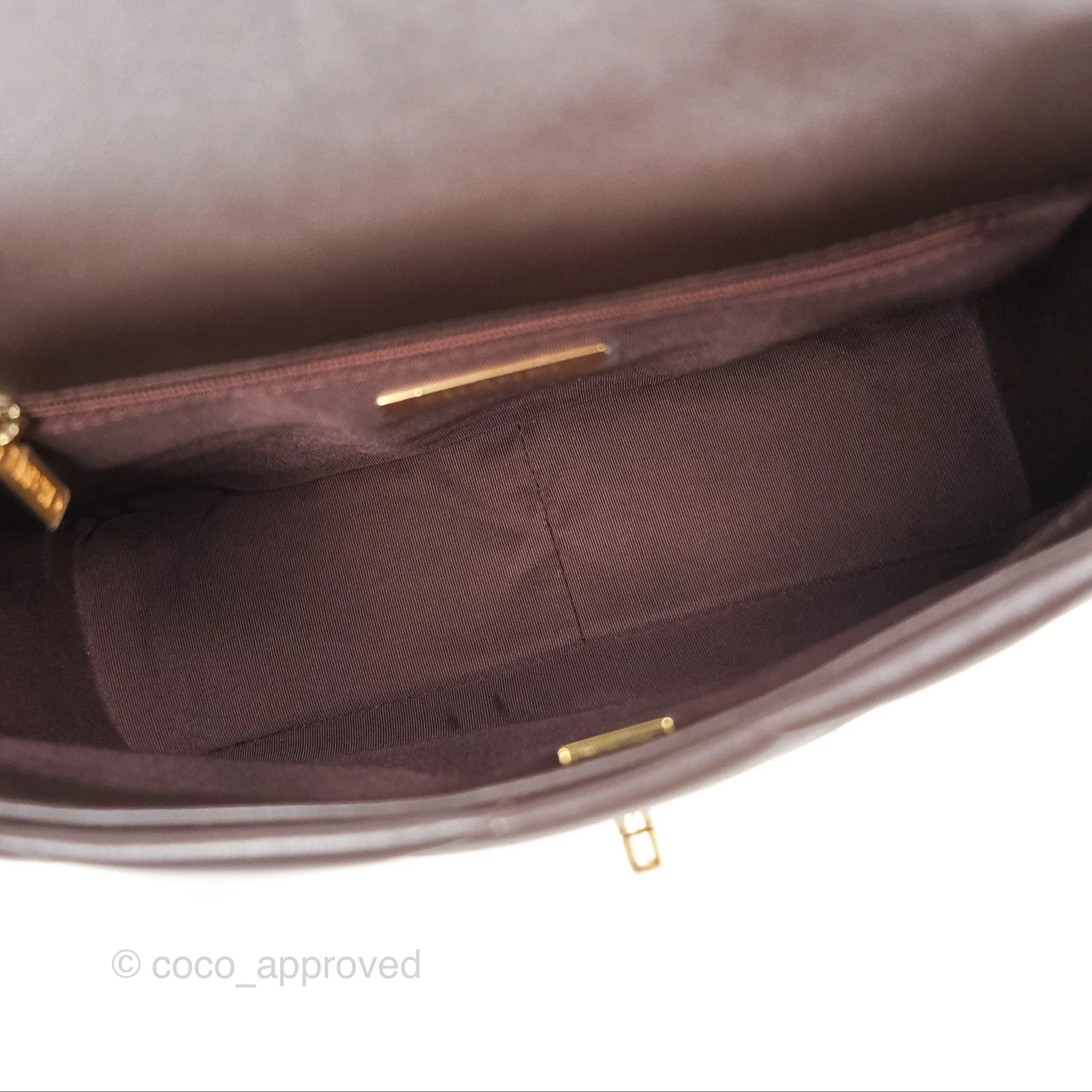 Chanel 19 Small Dark Brown Mixed Hardware
