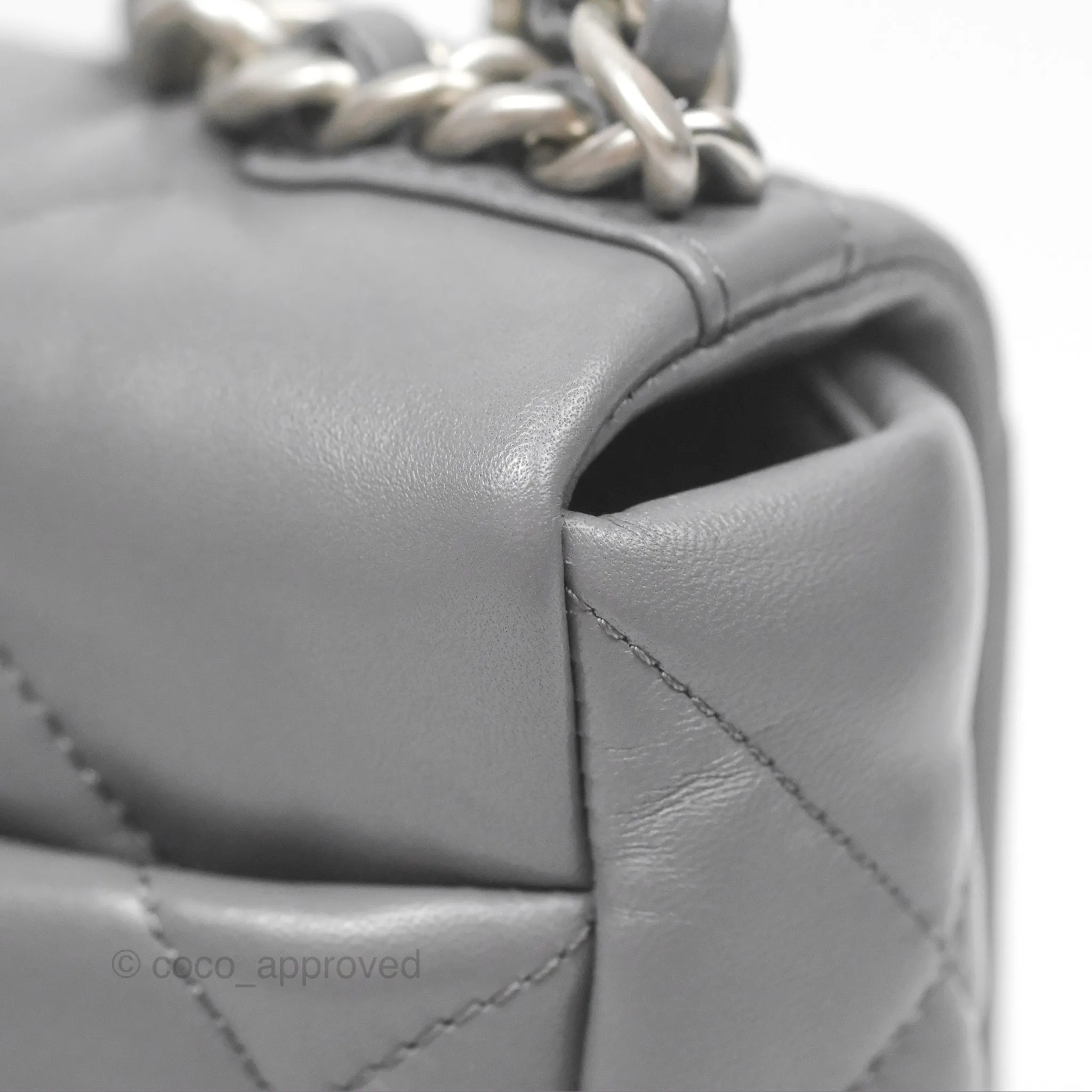 Chanel 19 Small Dark Grey Mixed Hardware