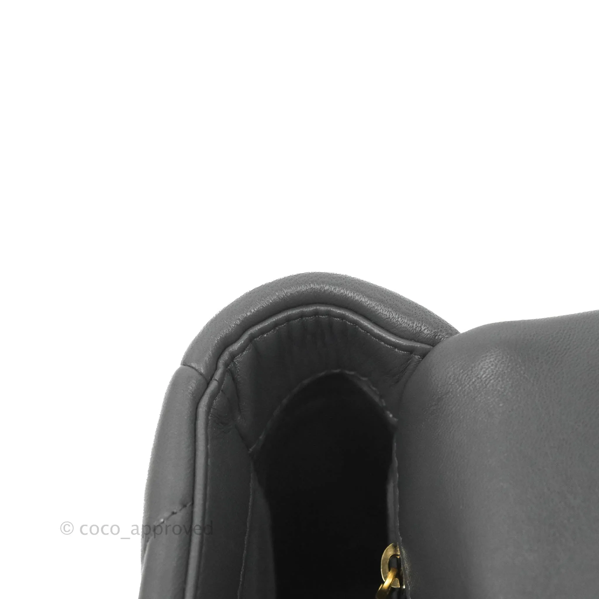 Chanel 19 Small Dark Grey Mixed Hardware