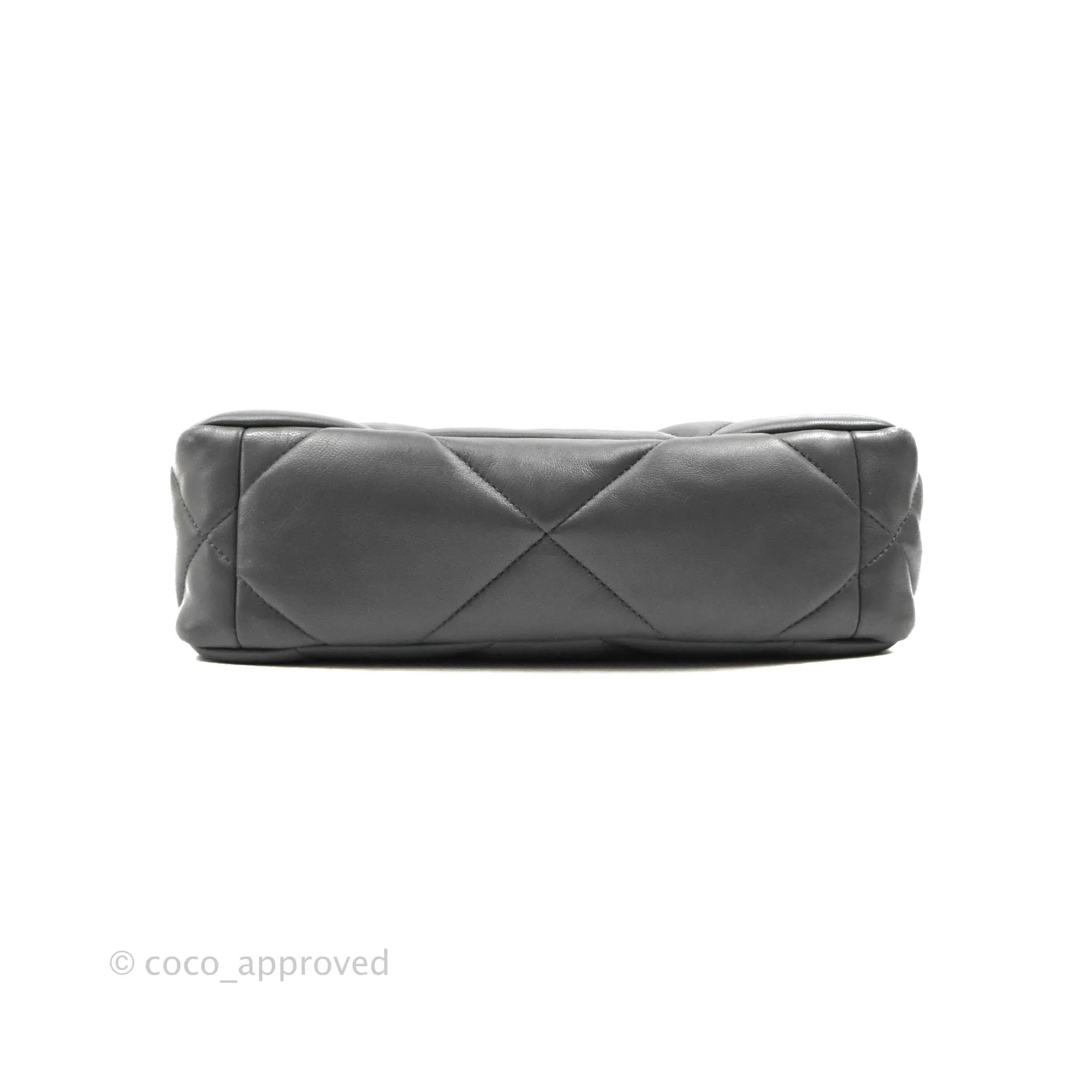 Chanel 19 Small Dark Grey Mixed Hardware