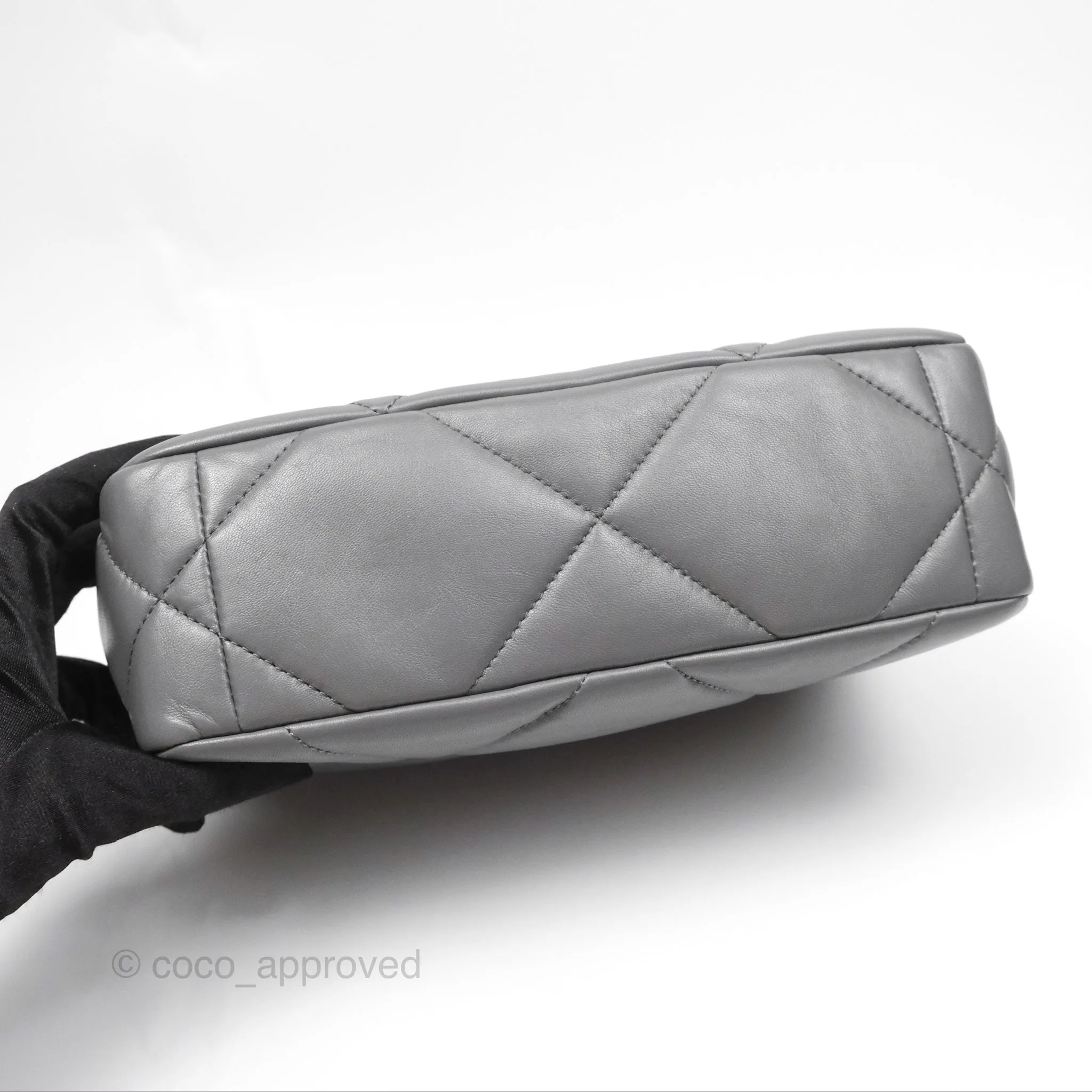 Chanel 19 Small Dark Grey Mixed Hardware