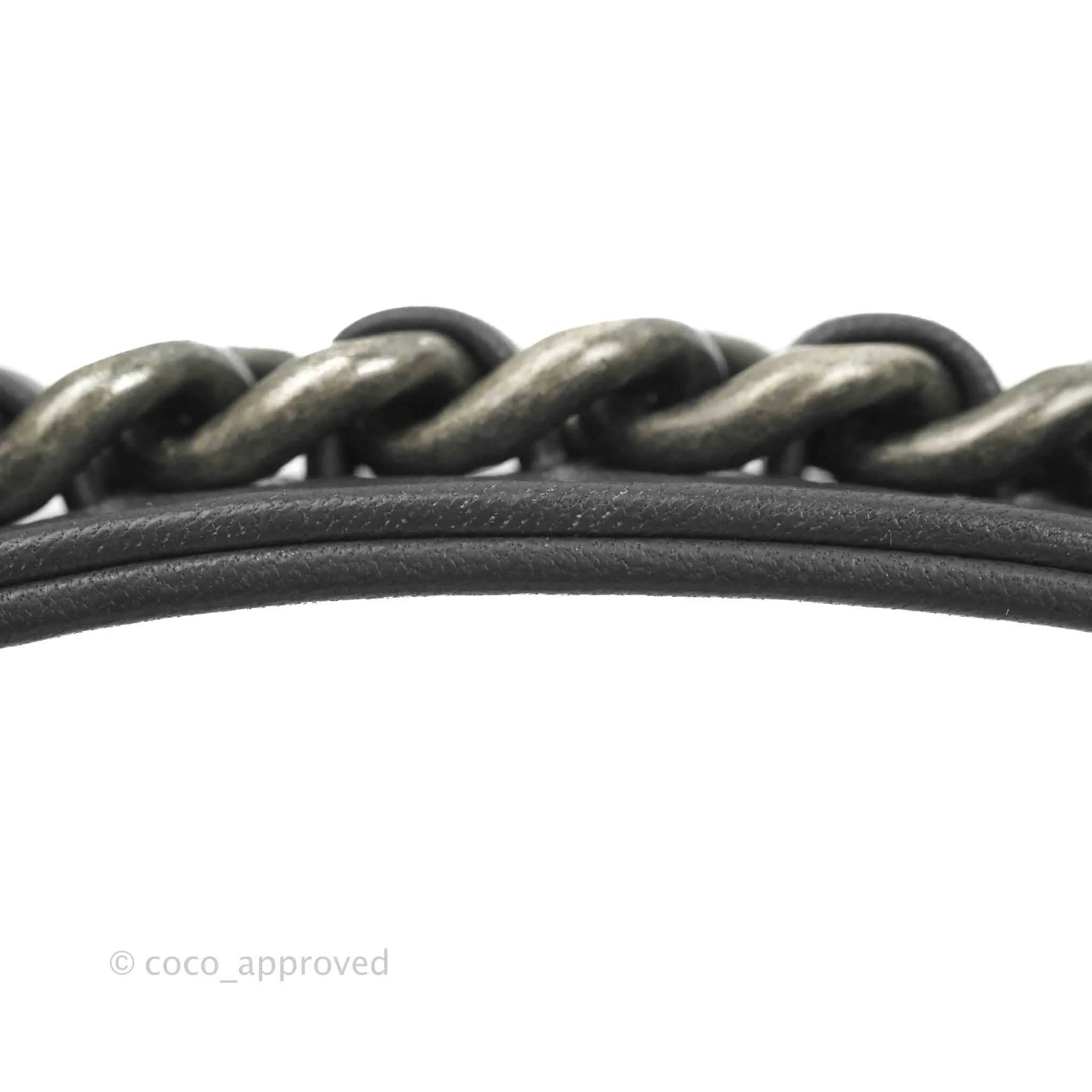 Chanel 19 Small Dark Grey Mixed Hardware