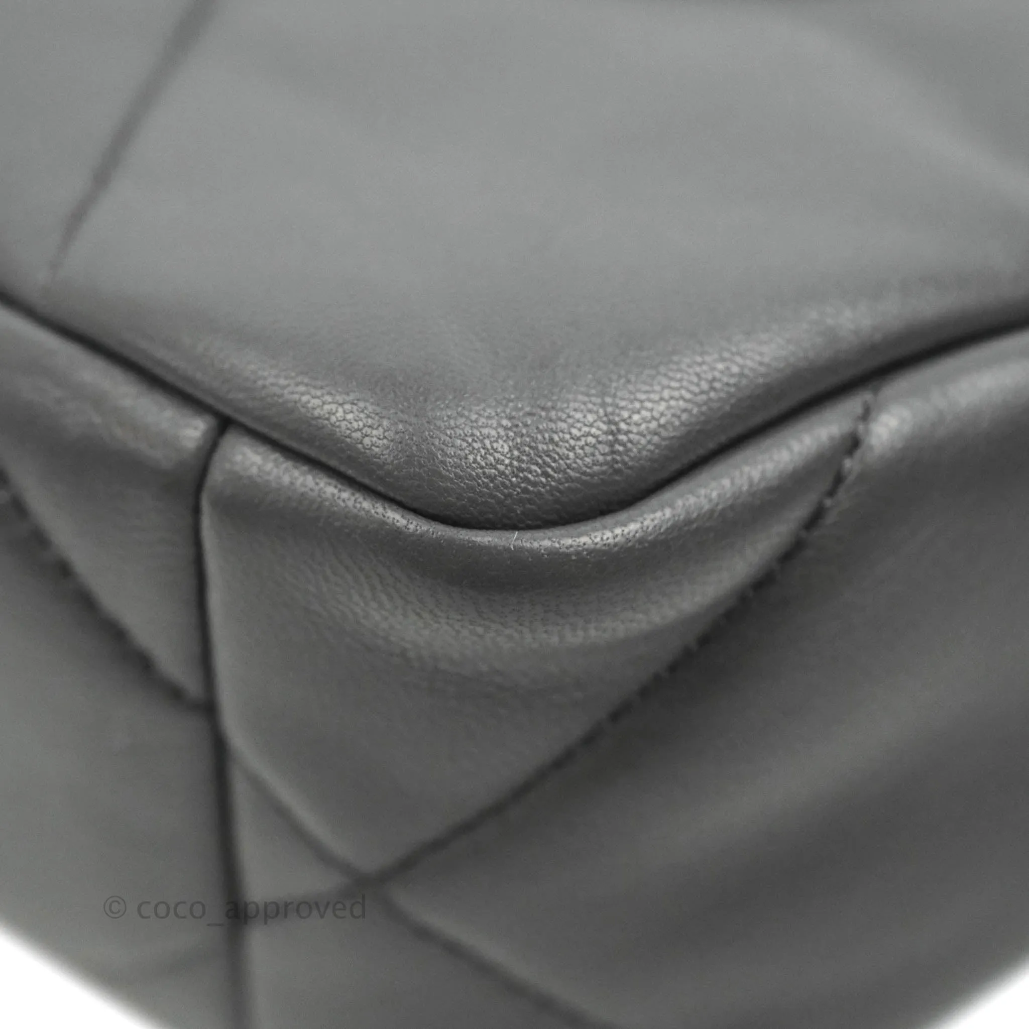Chanel 19 Small Dark Grey Mixed Hardware