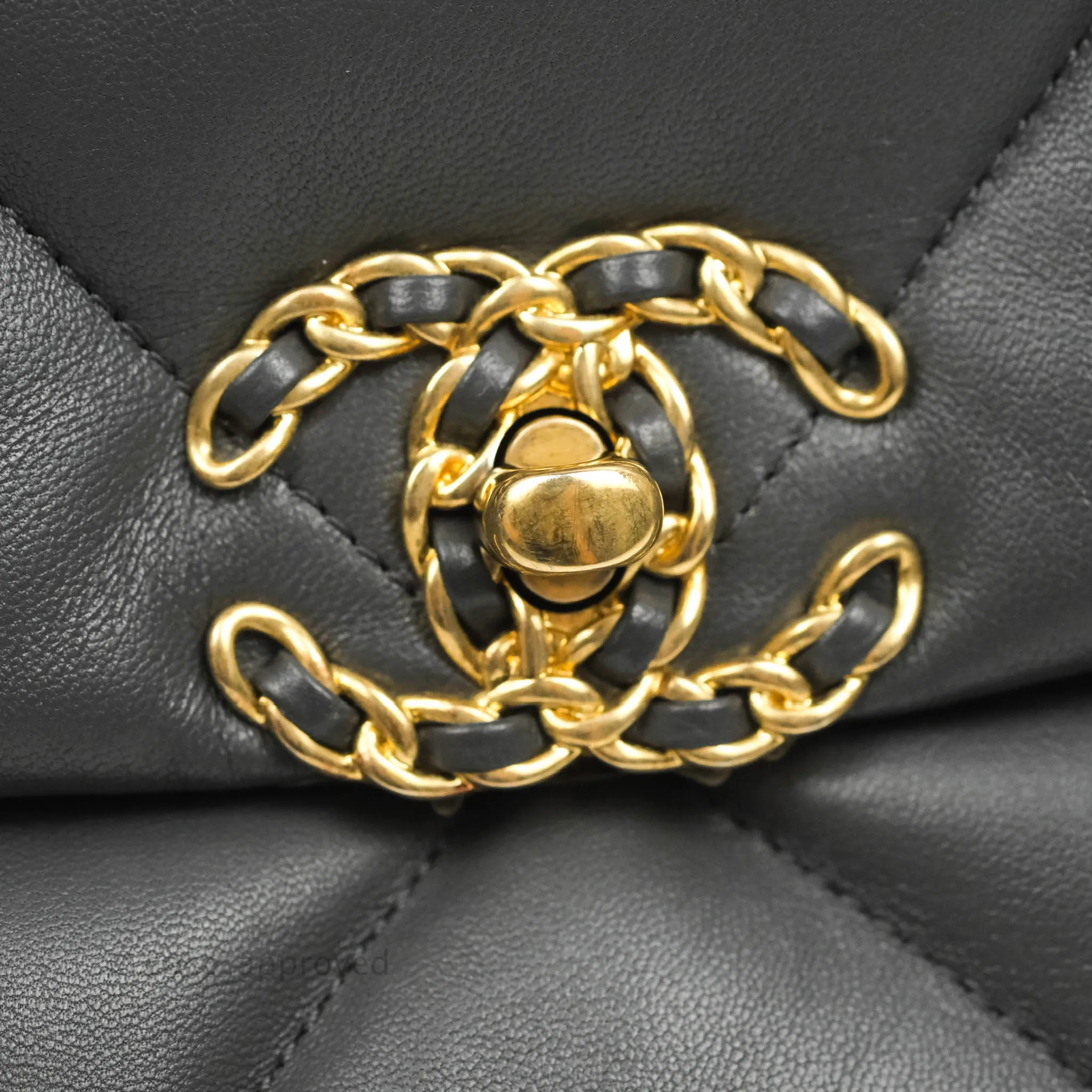 Chanel 19 Small Dark Grey Mixed Hardware