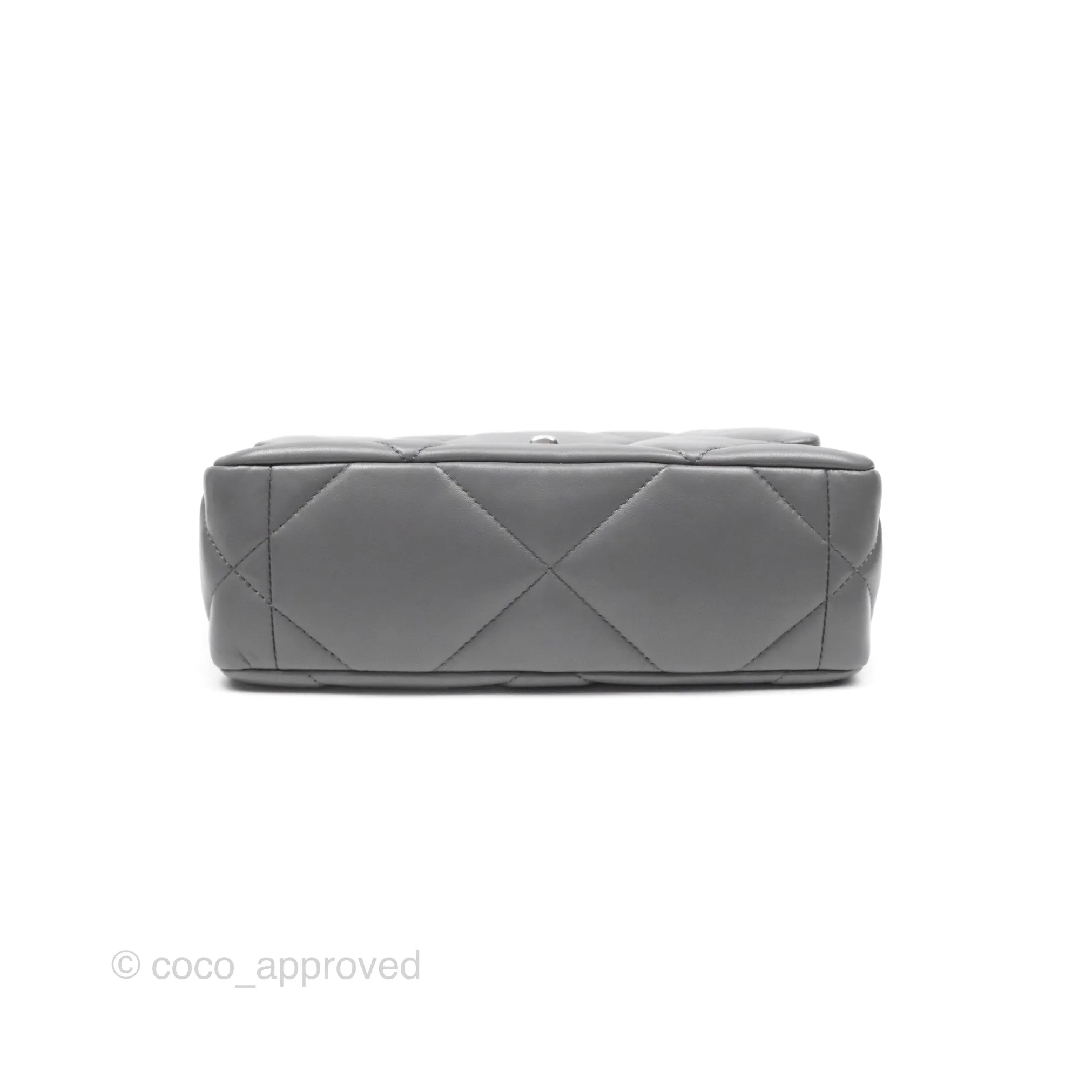 Chanel 19 Small Dark Grey Mixed Hardware
