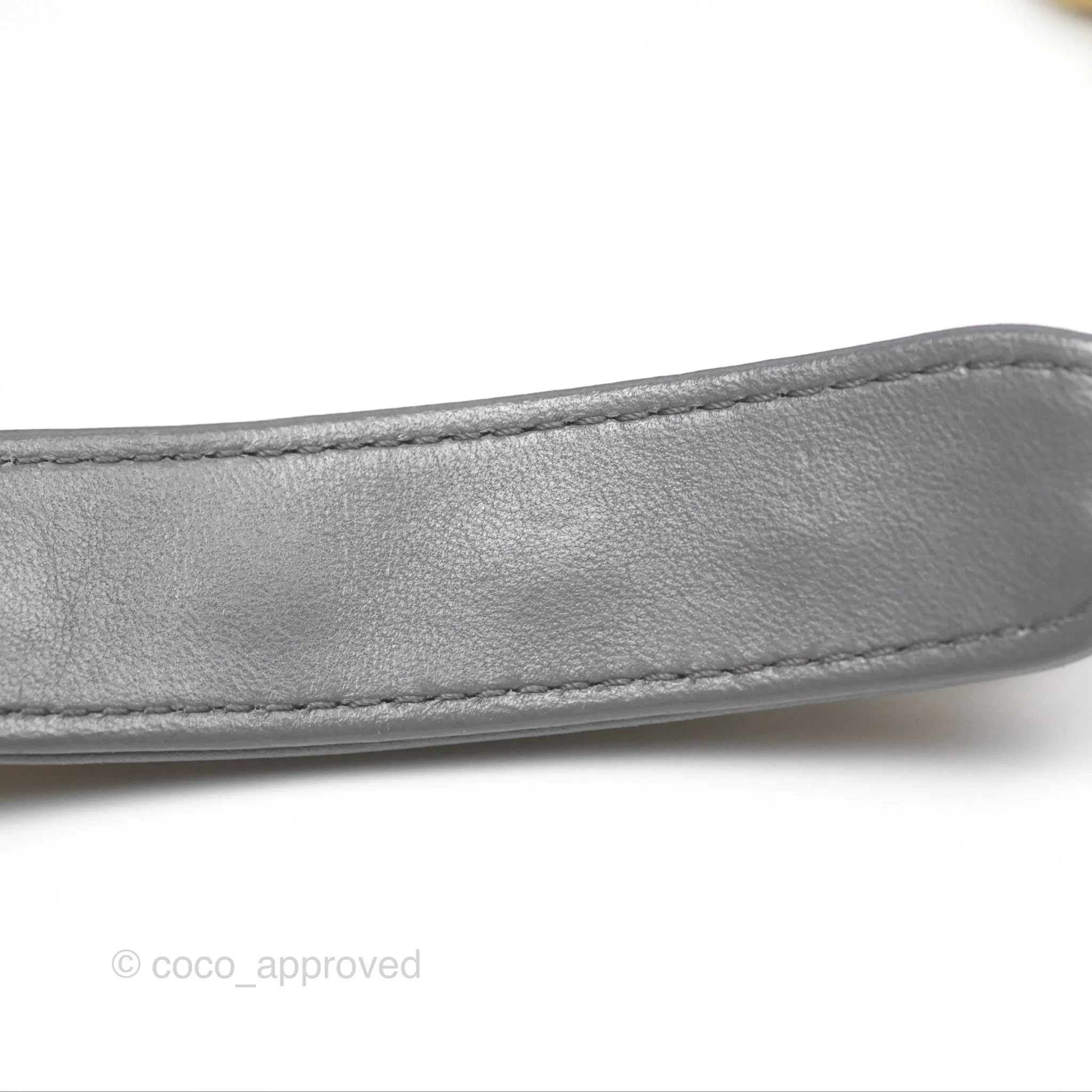 Chanel 19 Small Dark Grey Mixed Hardware