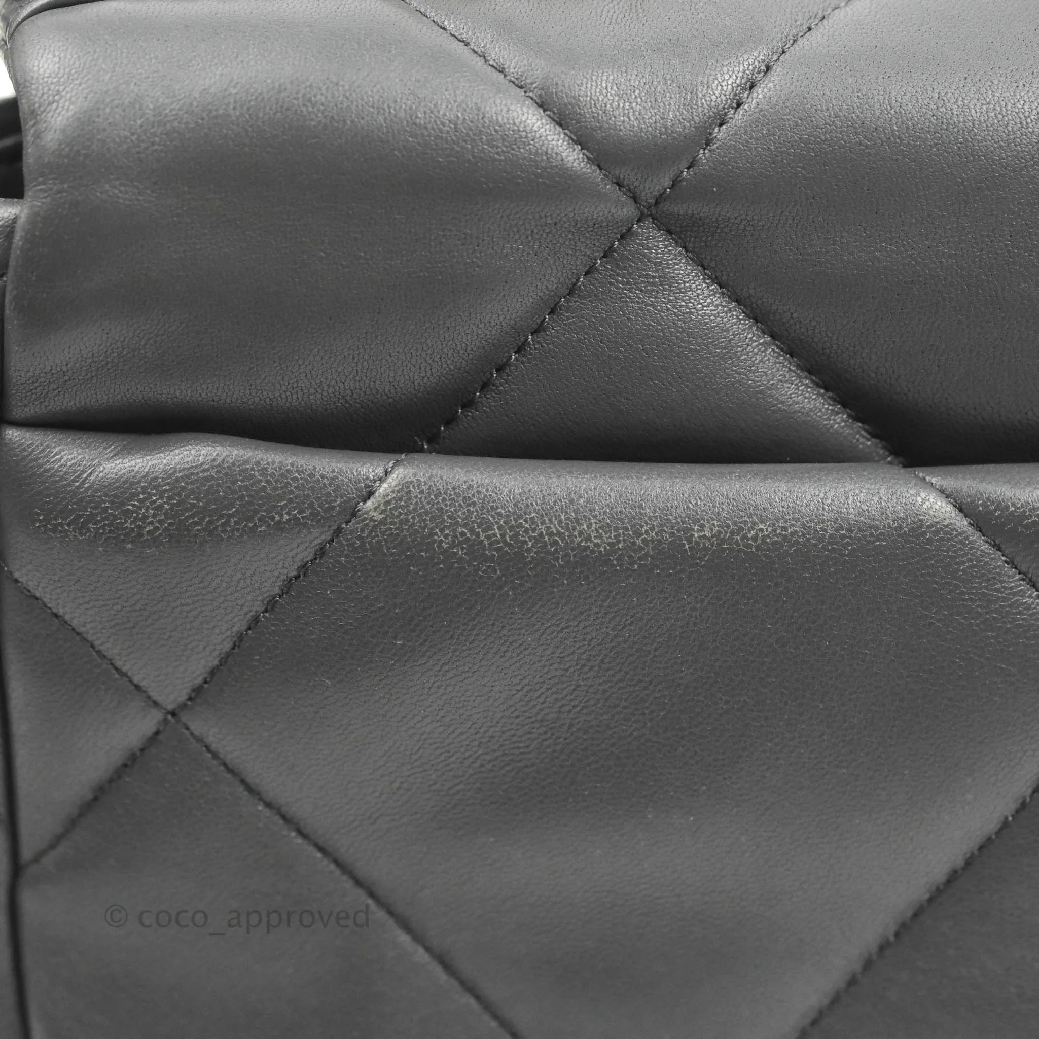 Chanel 19 Small Dark Grey Mixed Hardware