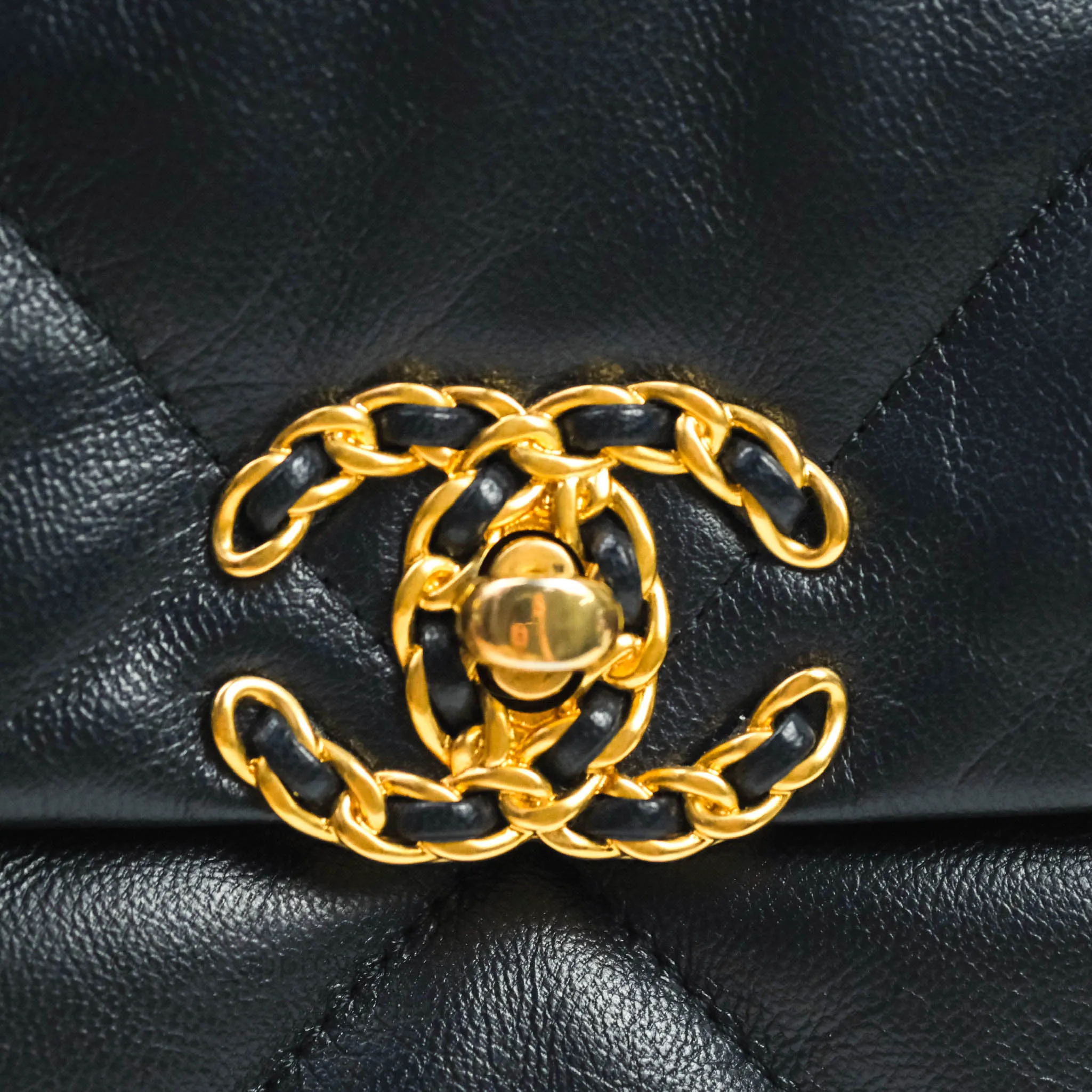 Chanel 19 Small Dark Navy Mixed Hardware