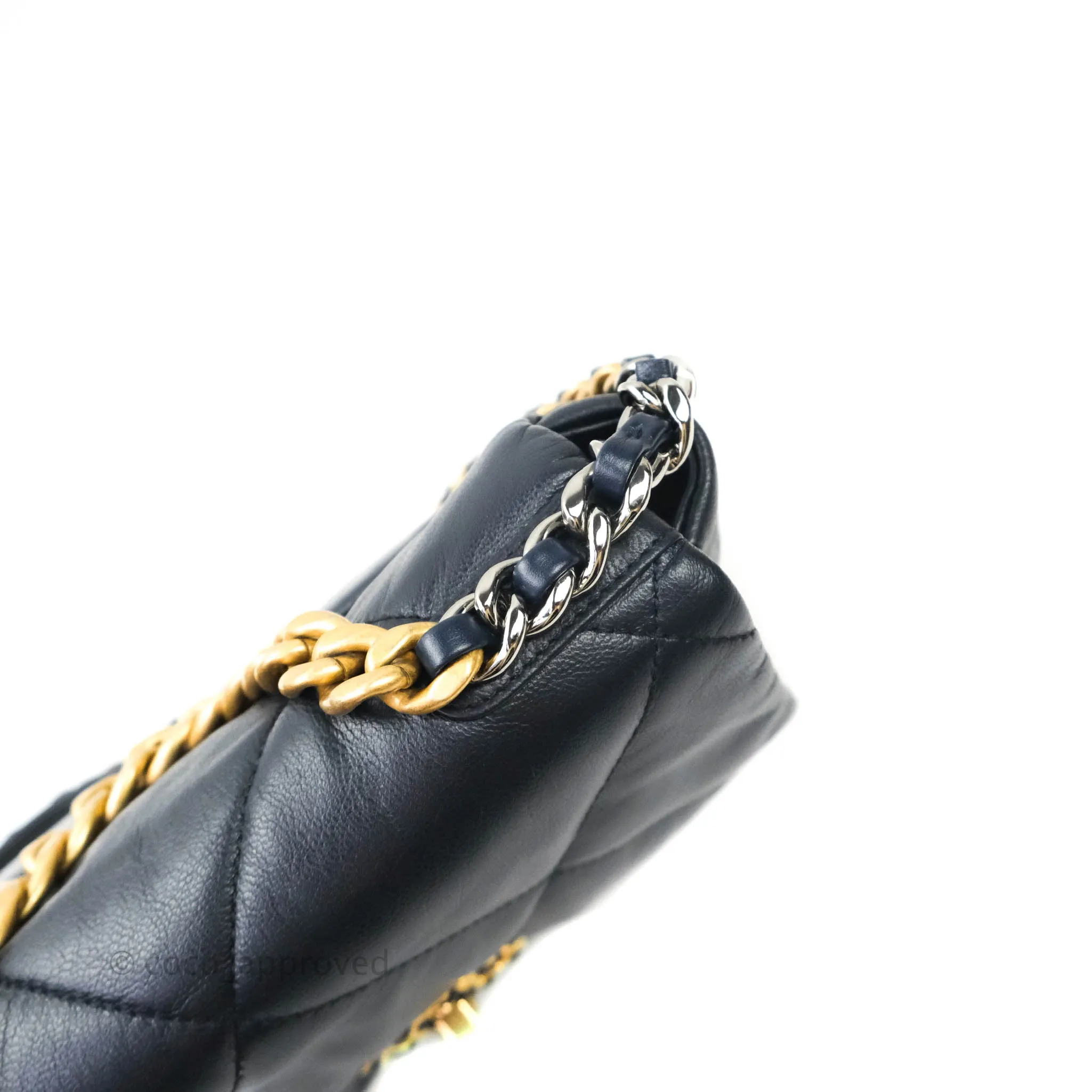 Chanel 19 Small Dark Navy Mixed Hardware