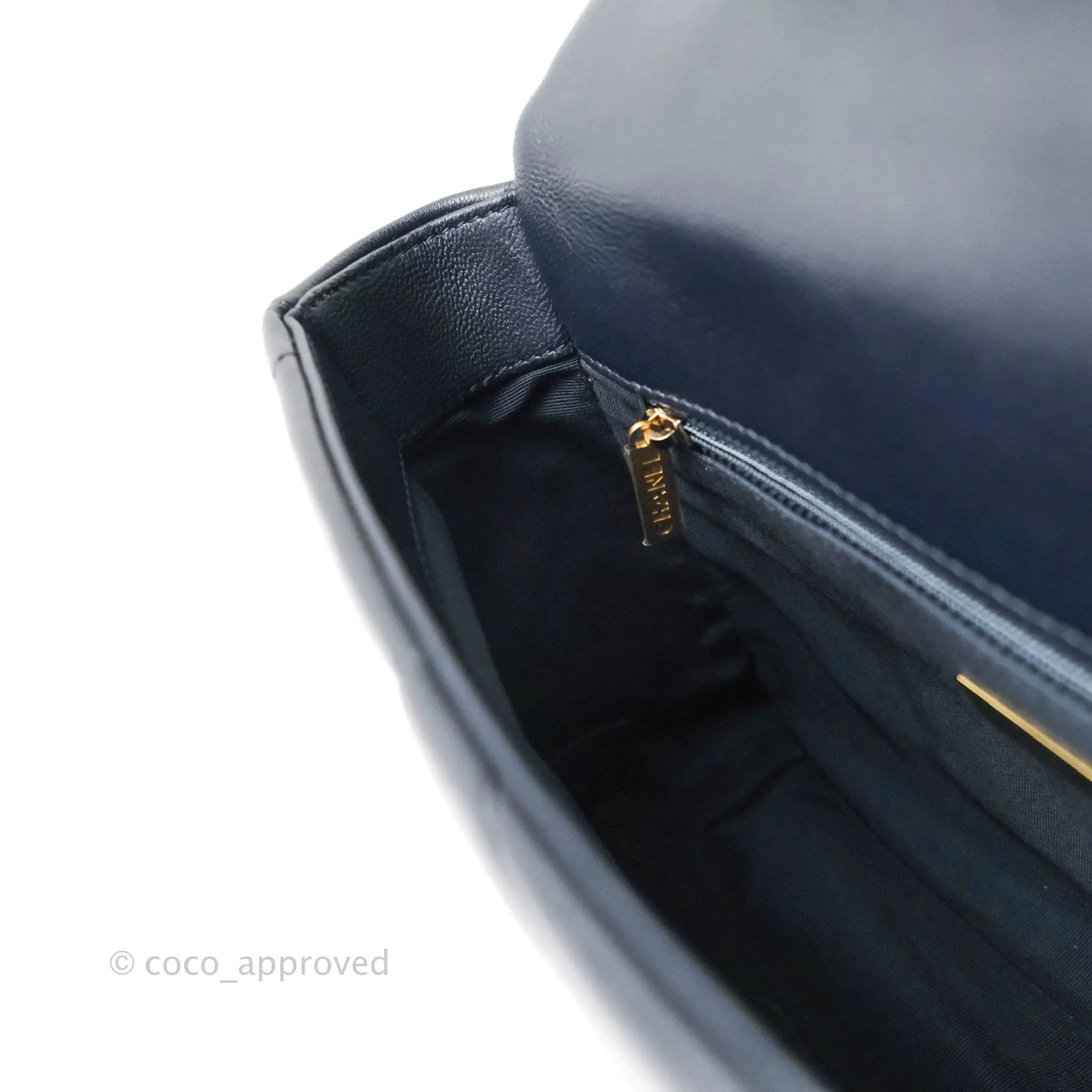 Chanel 19 Small Dark Navy Mixed Hardware