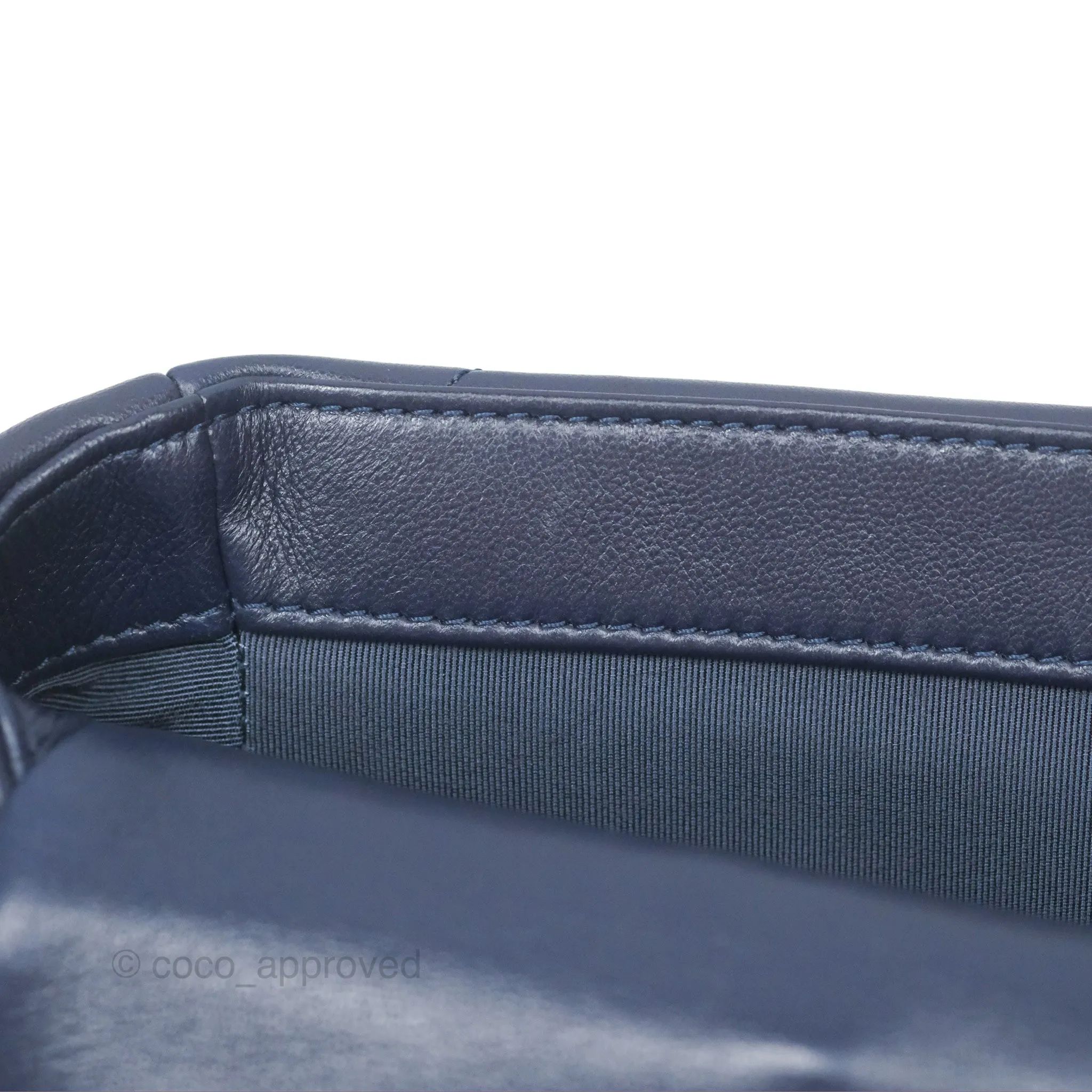 Chanel 19 Small Dark Navy Mixed Hardware