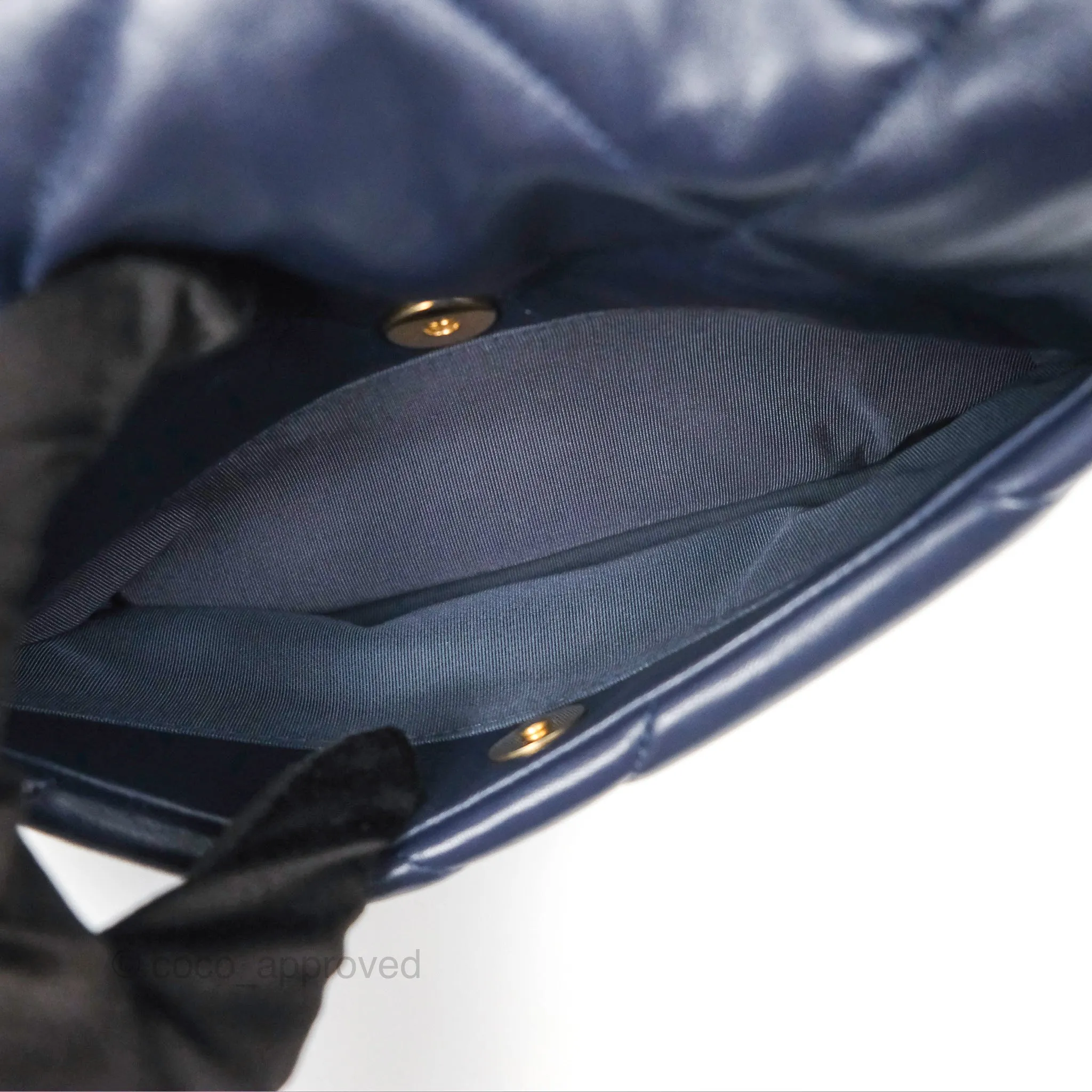 Chanel 19 Small Dark Navy Mixed Hardware