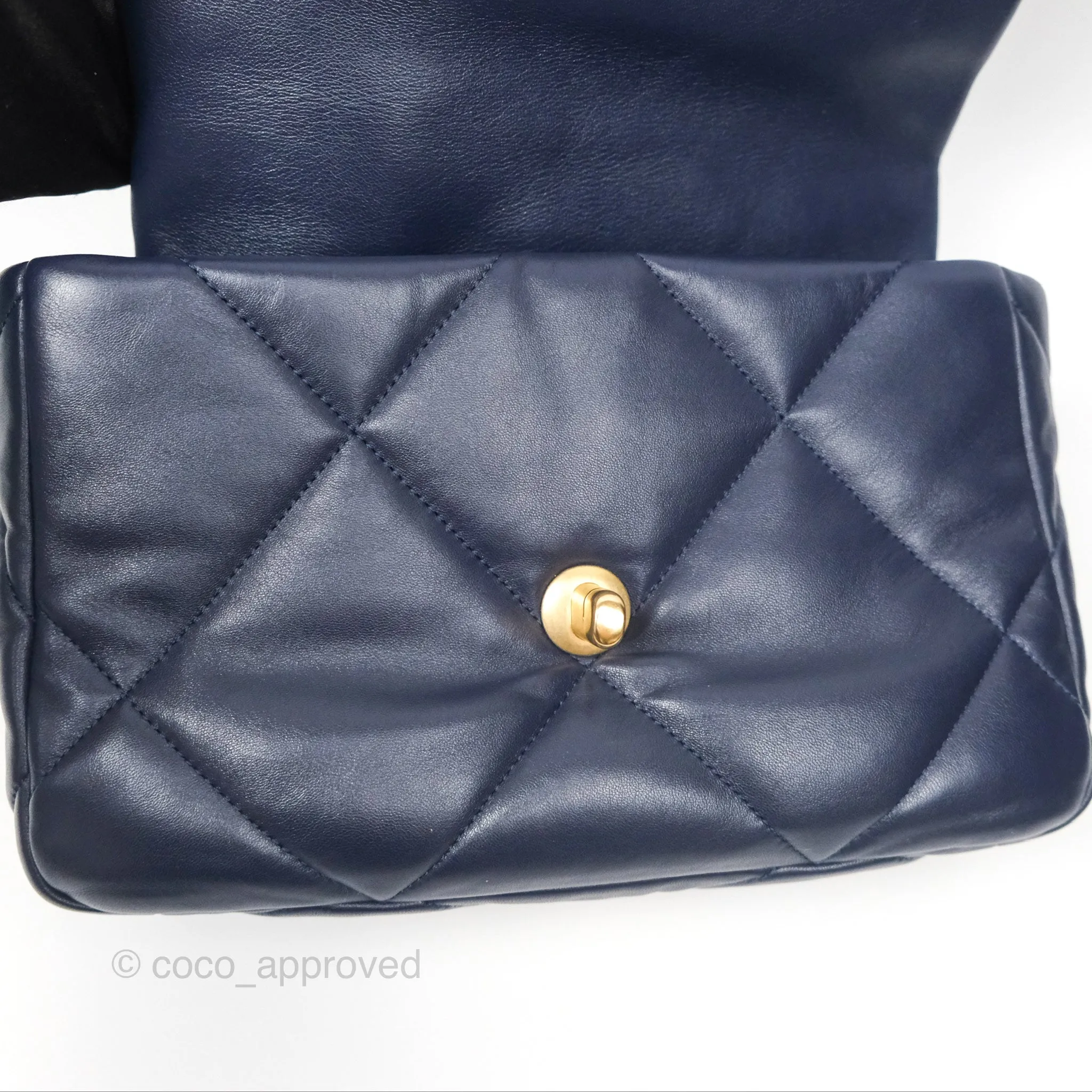 Chanel 19 Small Dark Navy Mixed Hardware