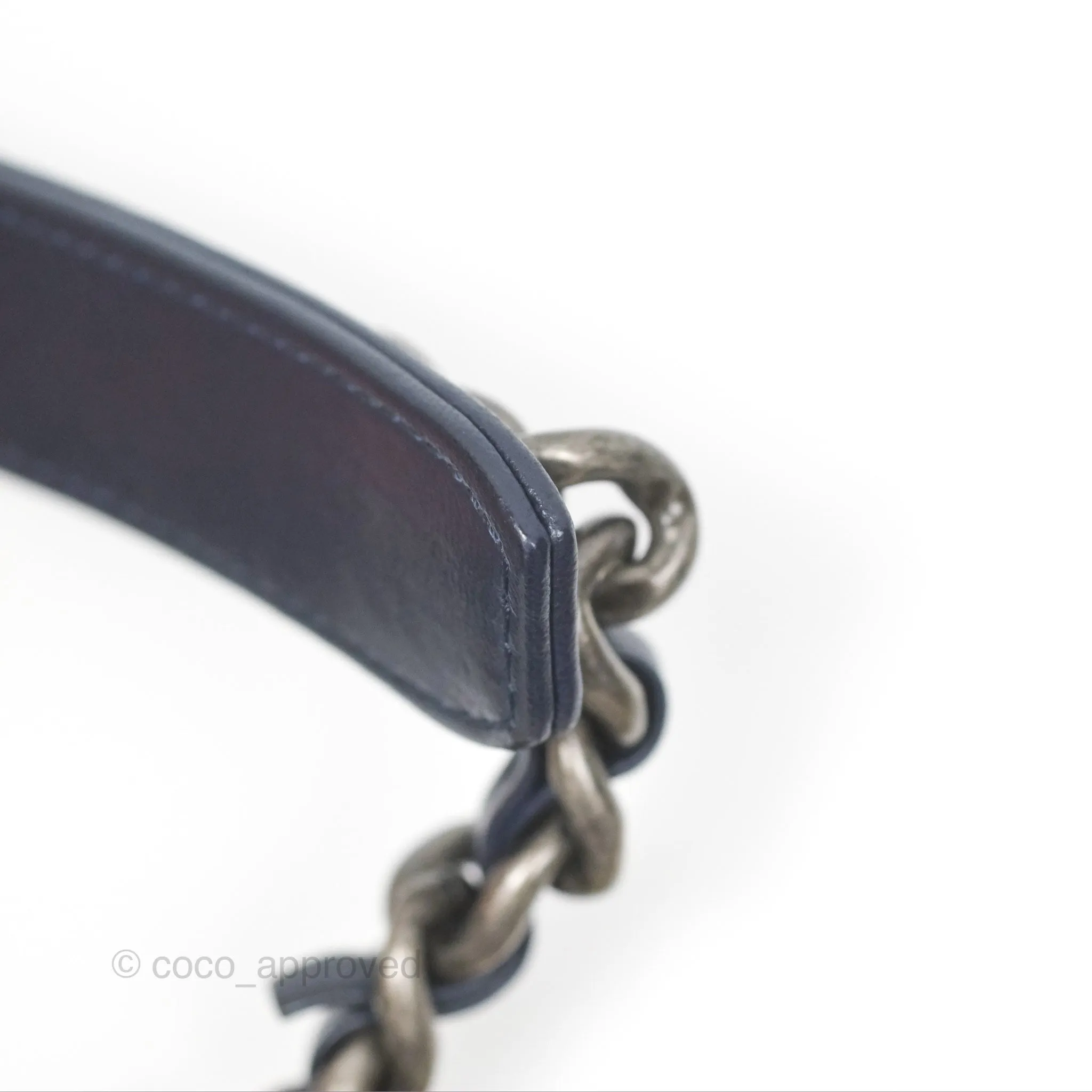 Chanel 19 Small Dark Navy Mixed Hardware