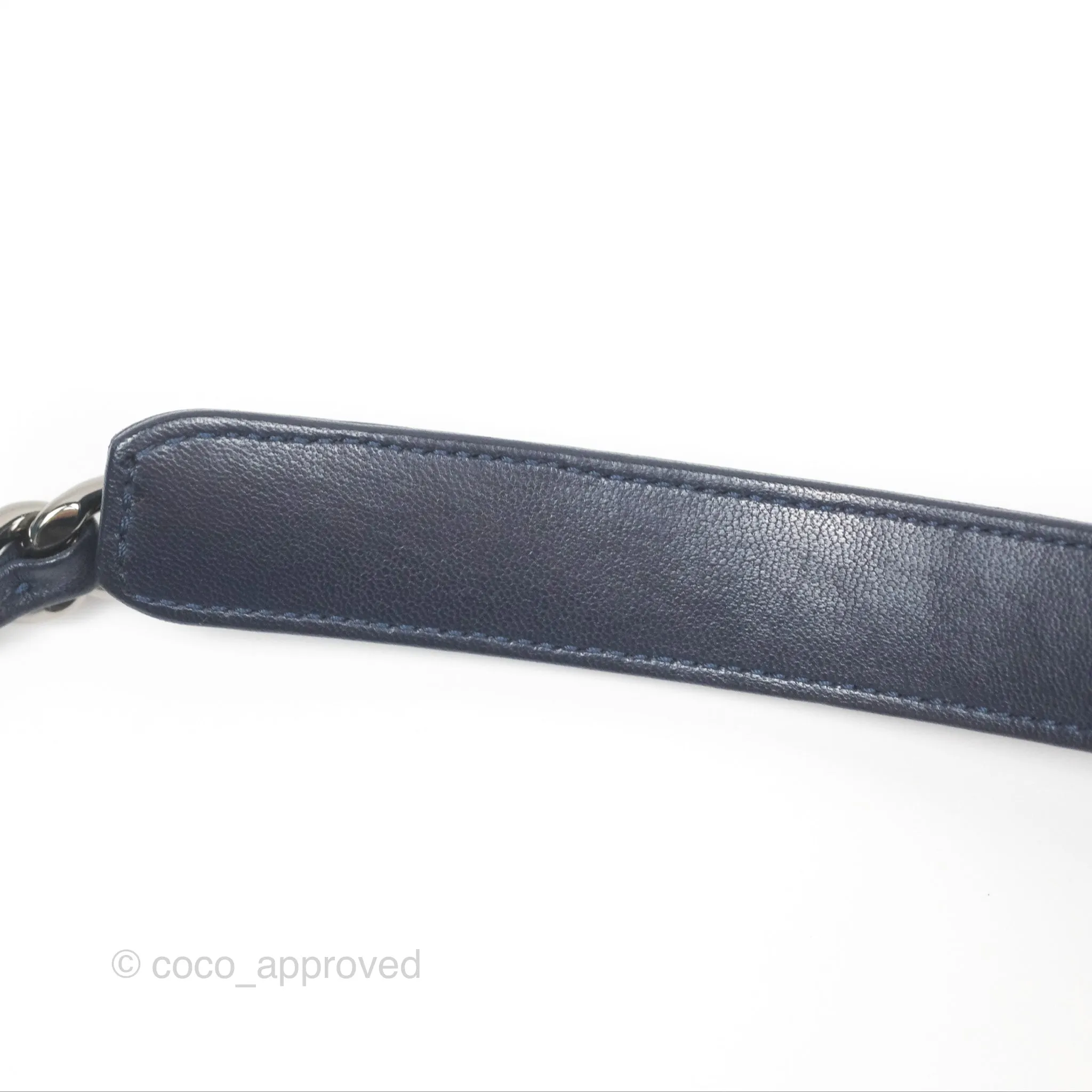 Chanel 19 Small Dark Navy Mixed Hardware