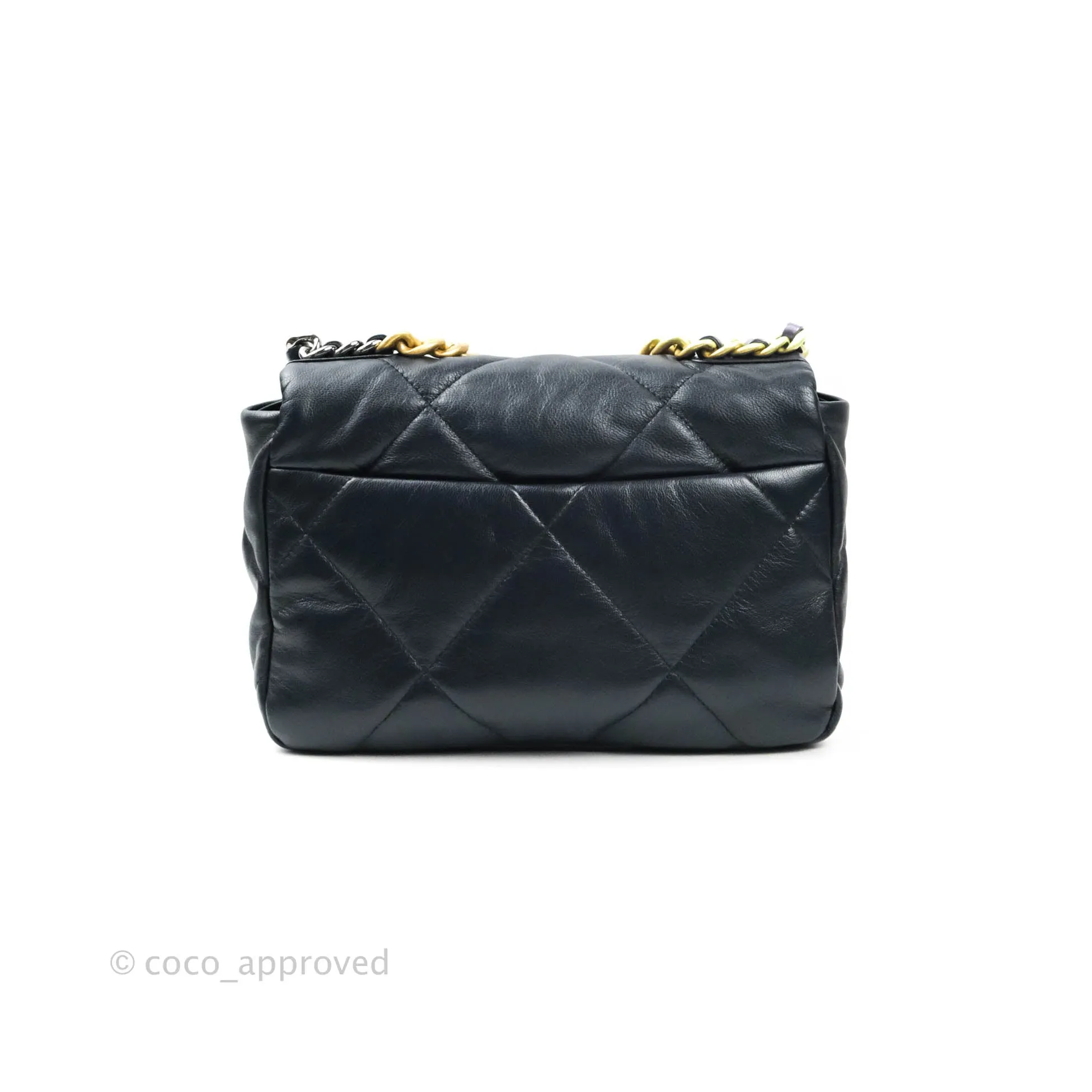 Chanel 19 Small Dark Navy Mixed Hardware