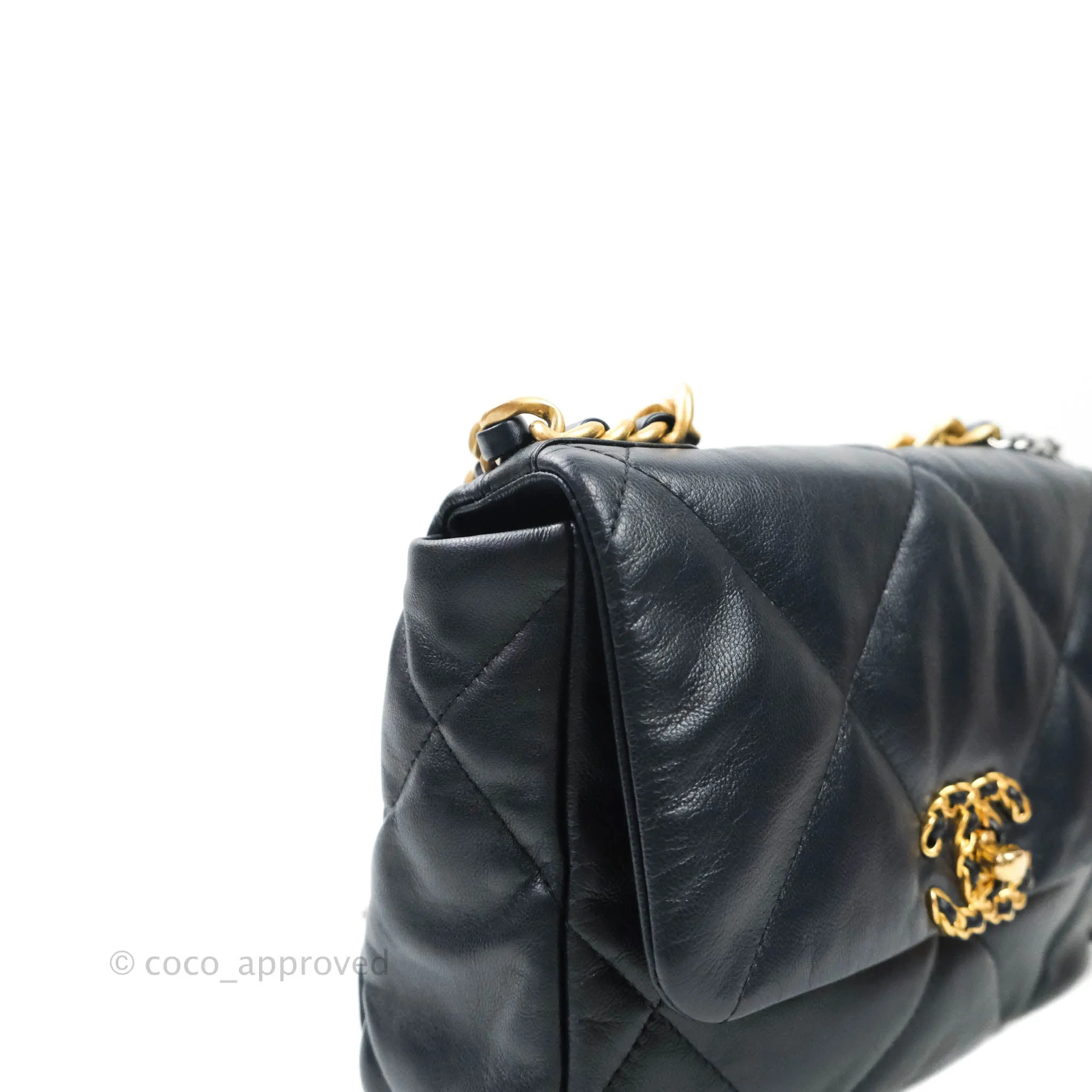 Chanel 19 Small Dark Navy Mixed Hardware