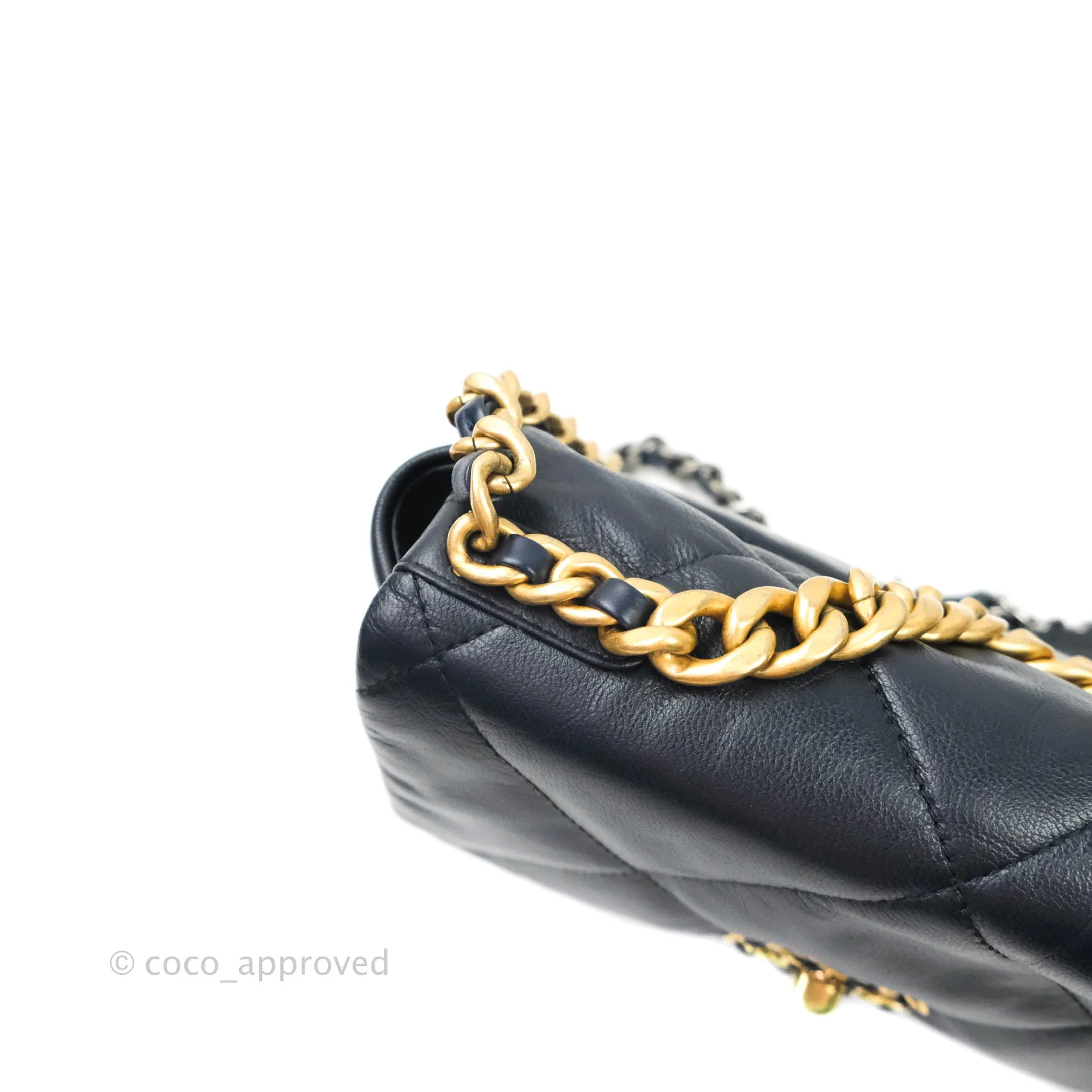 Chanel 19 Small Dark Navy Mixed Hardware