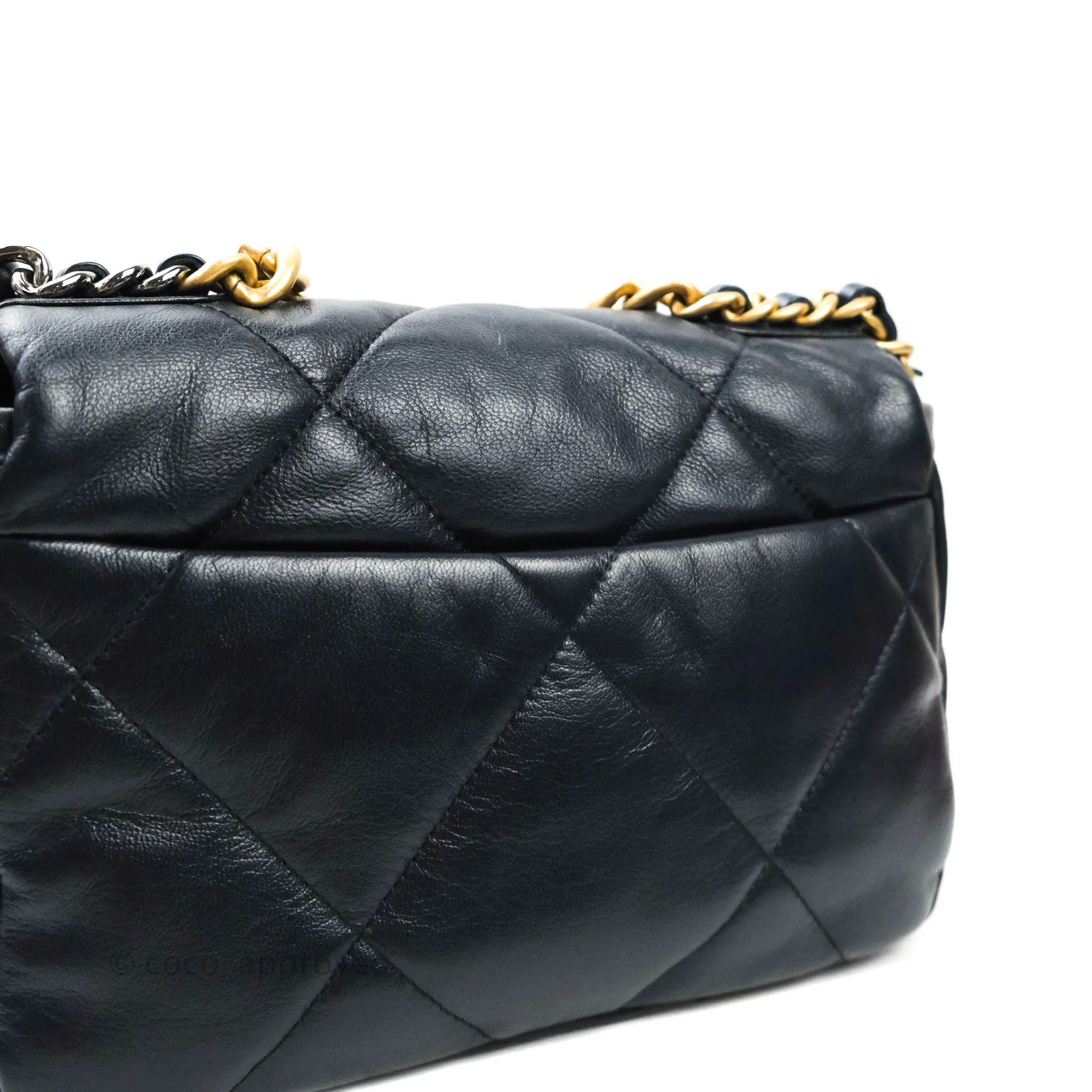 Chanel 19 Small Dark Navy Mixed Hardware