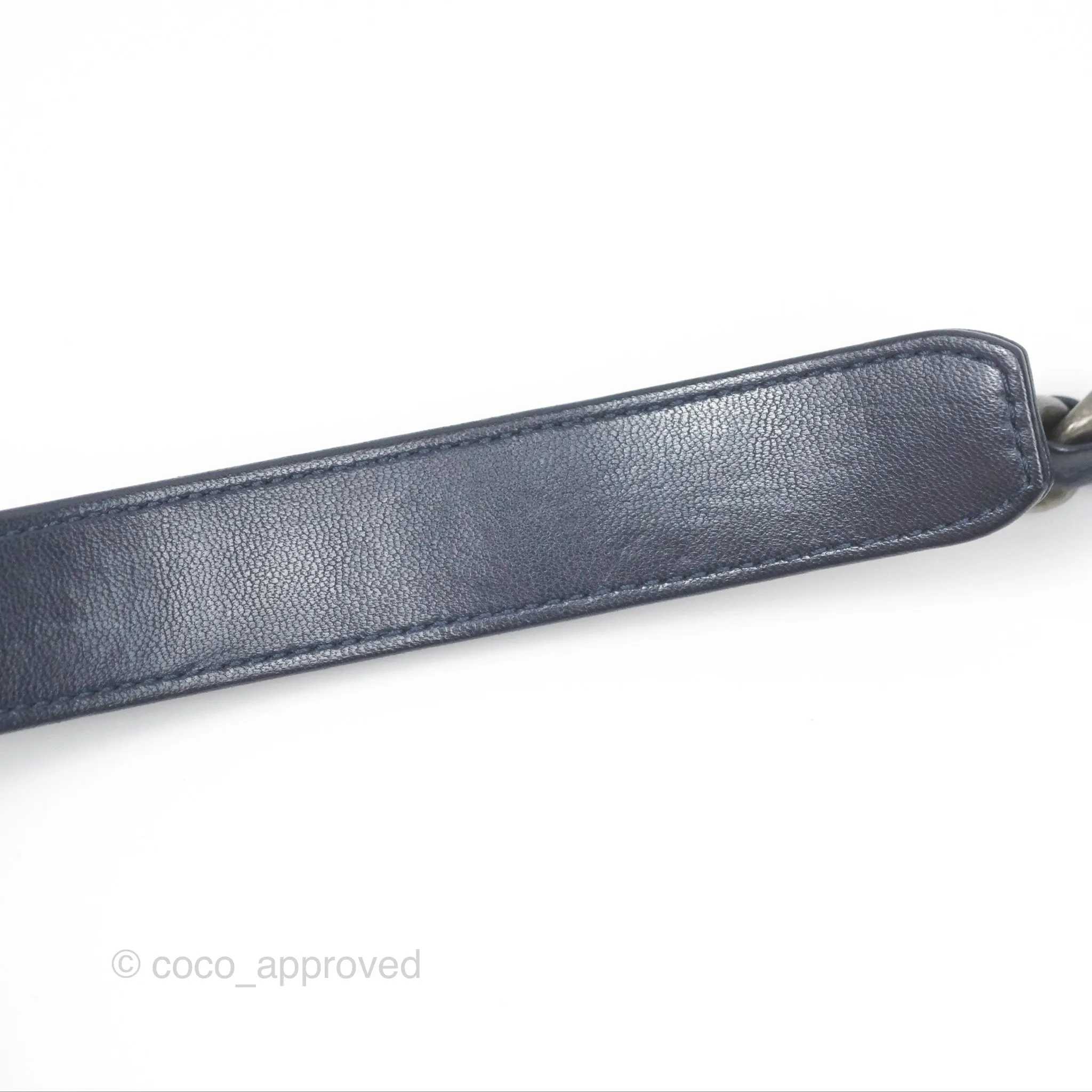 Chanel 19 Small Dark Navy Mixed Hardware