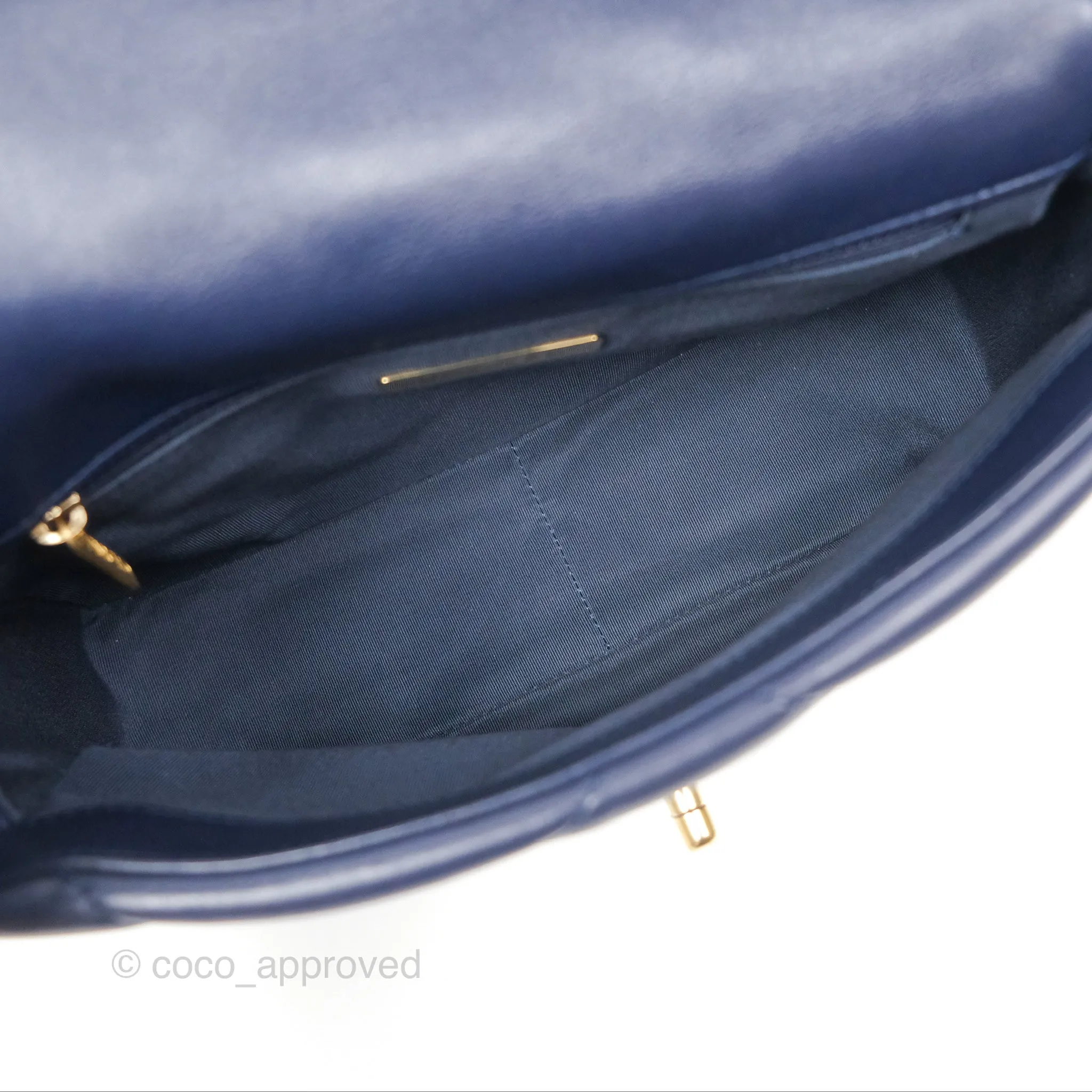 Chanel 19 Small Dark Navy Mixed Hardware