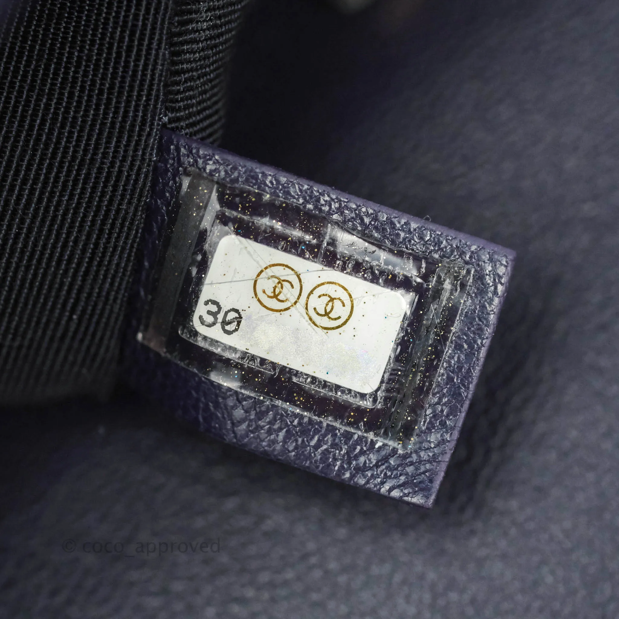 Chanel 19 Small Dark Purple Mixed Hardware