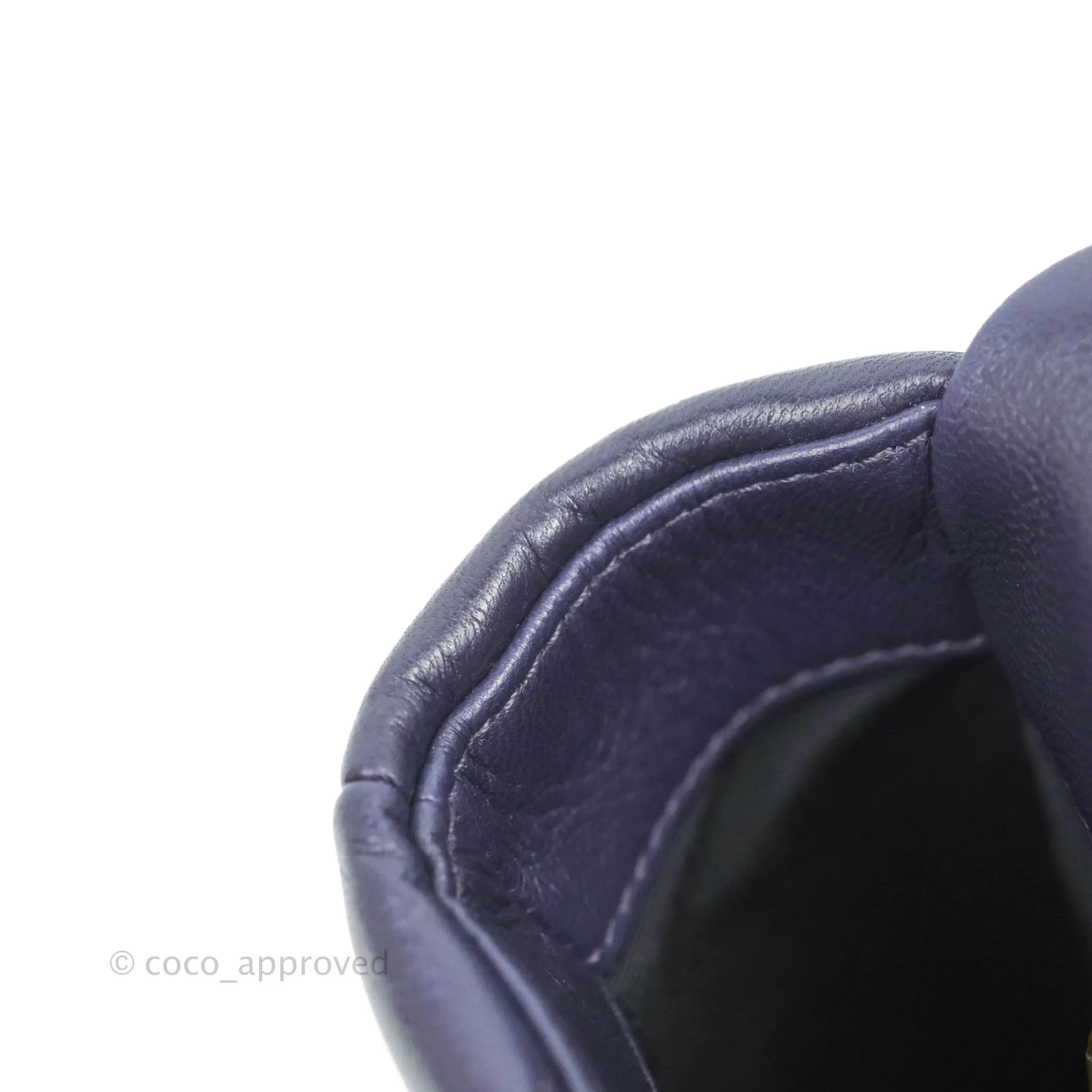 Chanel 19 Small Dark Purple Mixed Hardware