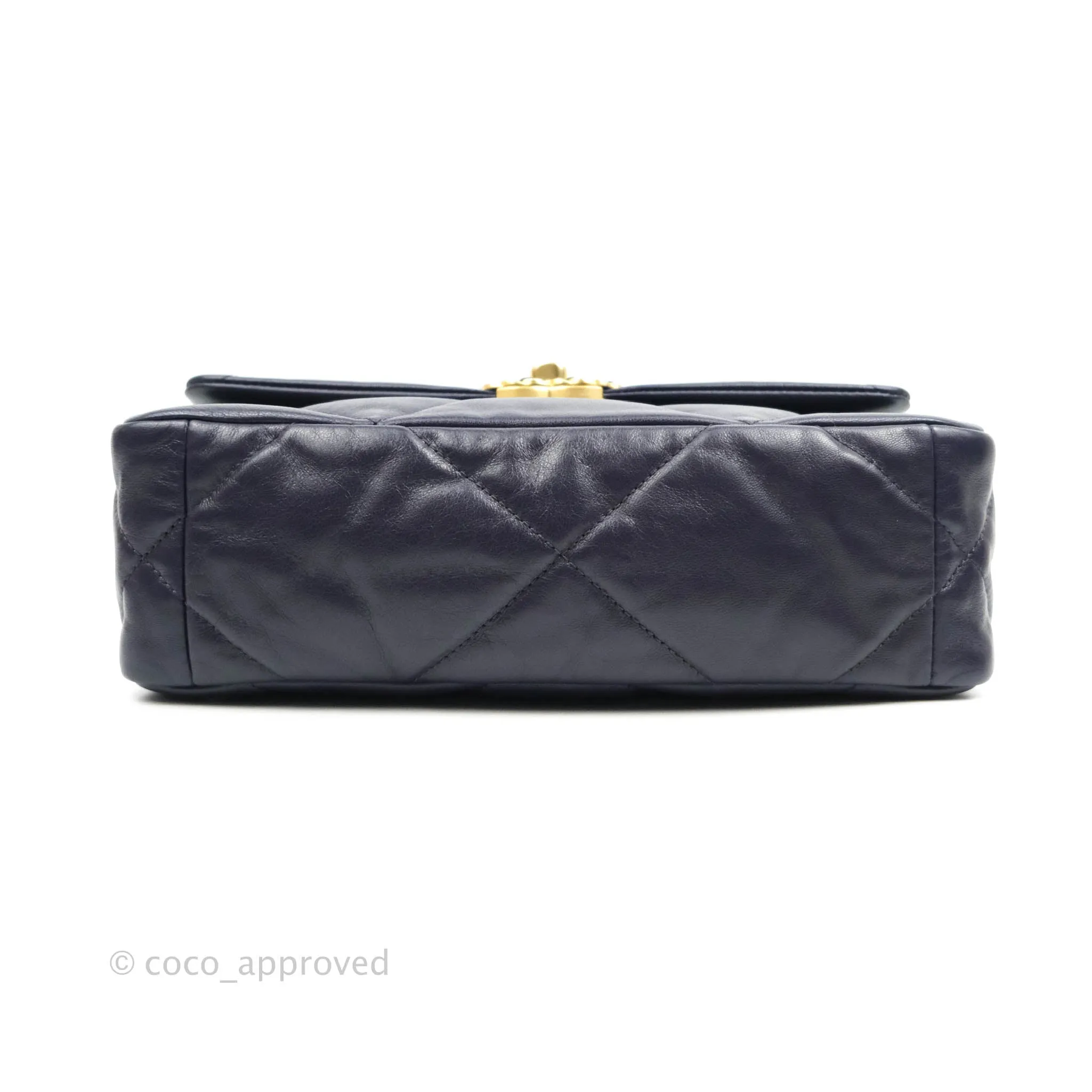 Chanel 19 Small Dark Purple Mixed Hardware