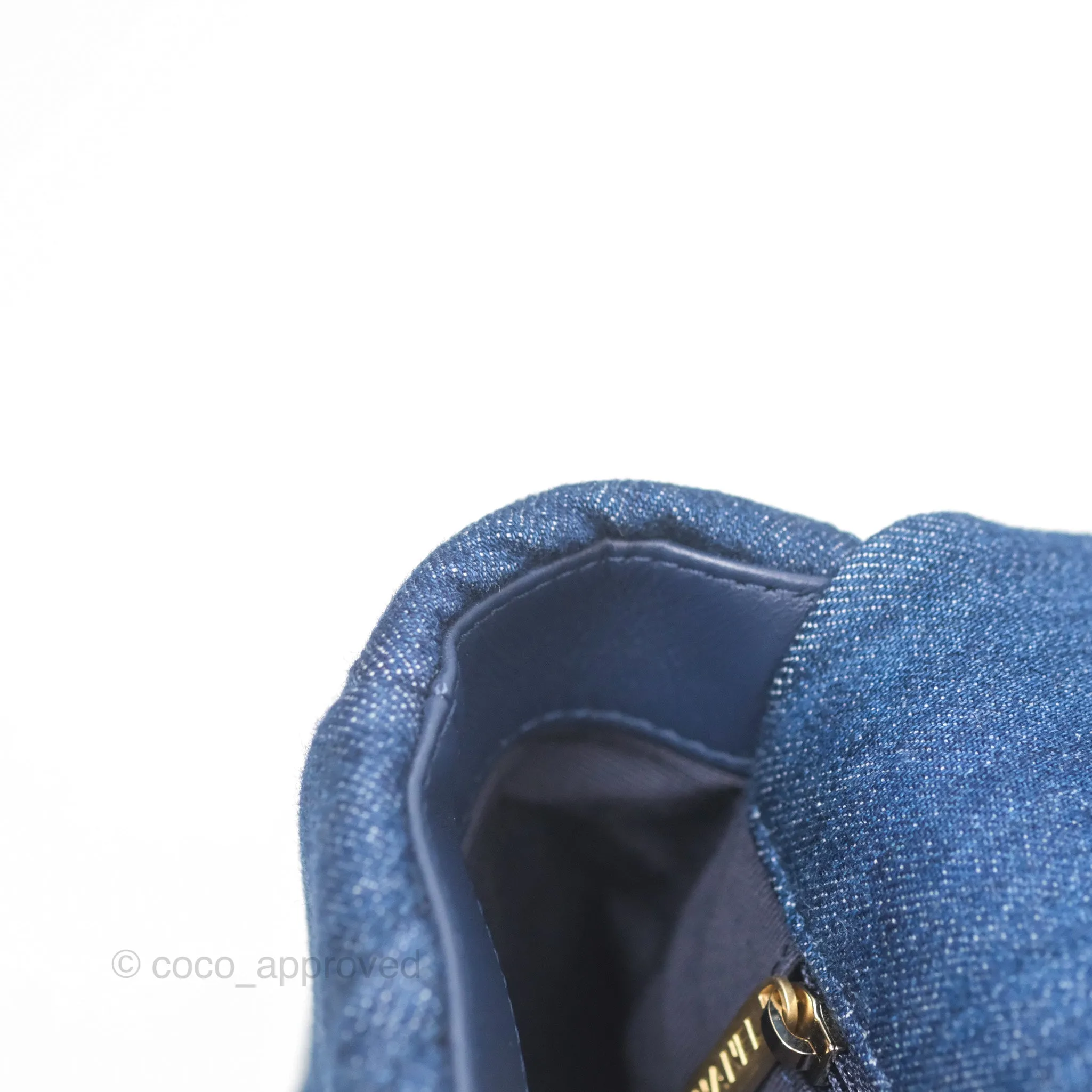 Chanel 19 Small Denim Fabric Mixed Hardware 22P