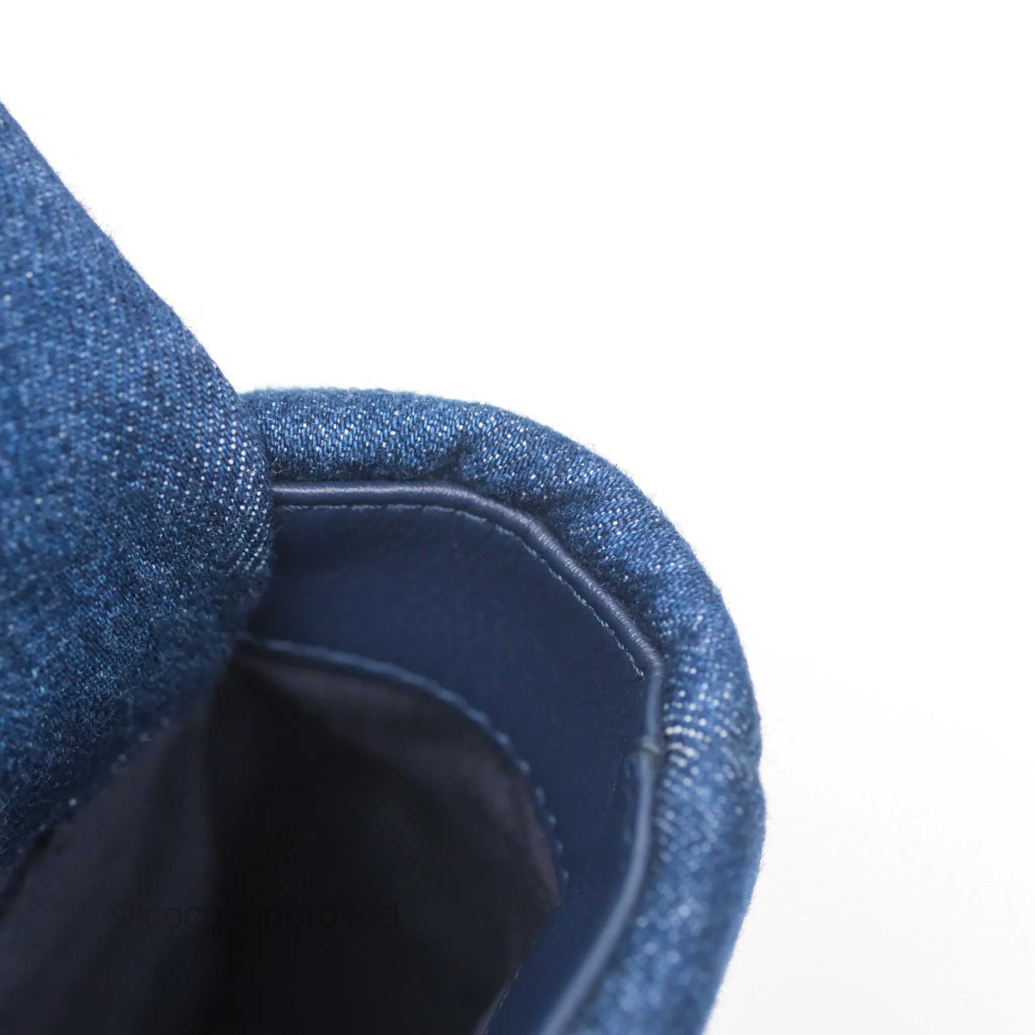Chanel 19 Small Denim Fabric Mixed Hardware 22P