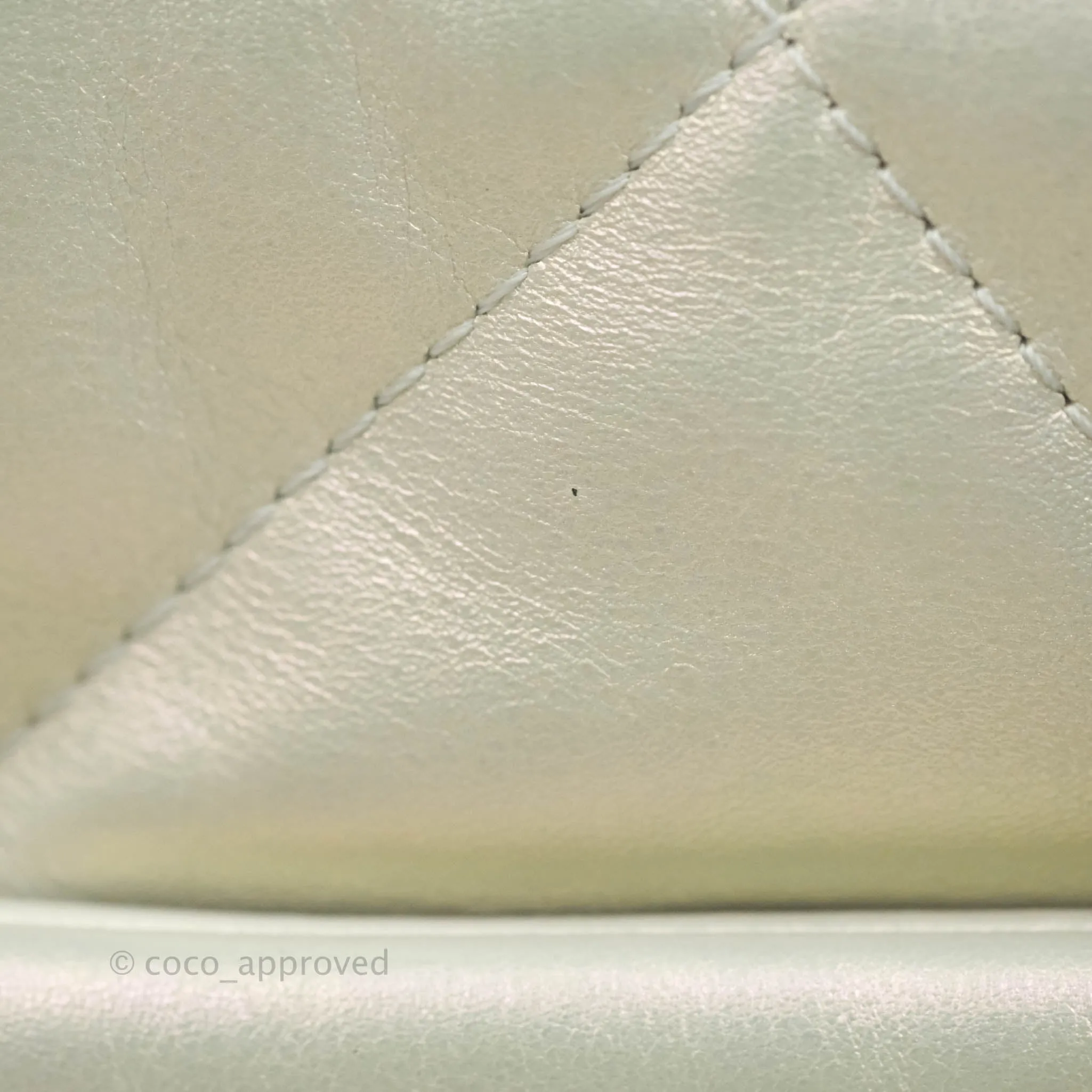 Chanel 19 Small Iridescent White Mixed Hardware