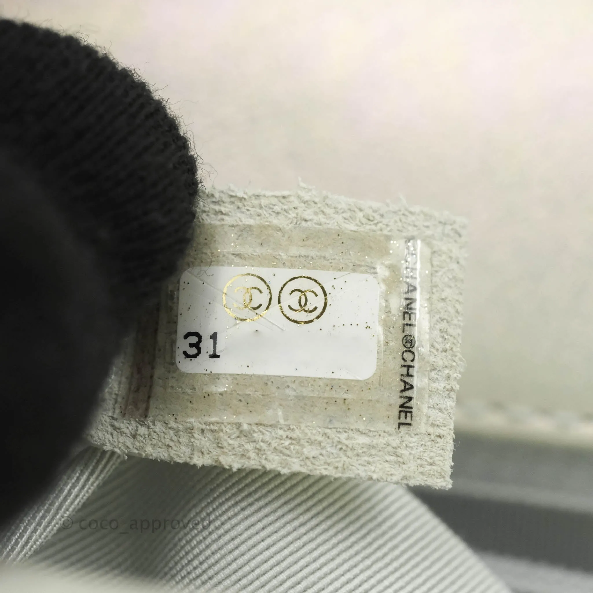 Chanel 19 Small Iridescent White Mixed Hardware