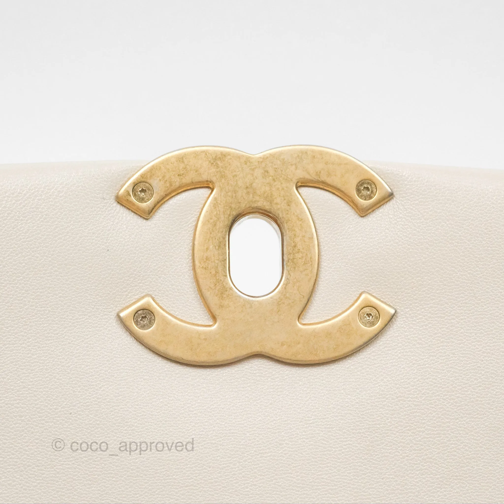 Chanel 19 Small Ivory Mixed Hardware
