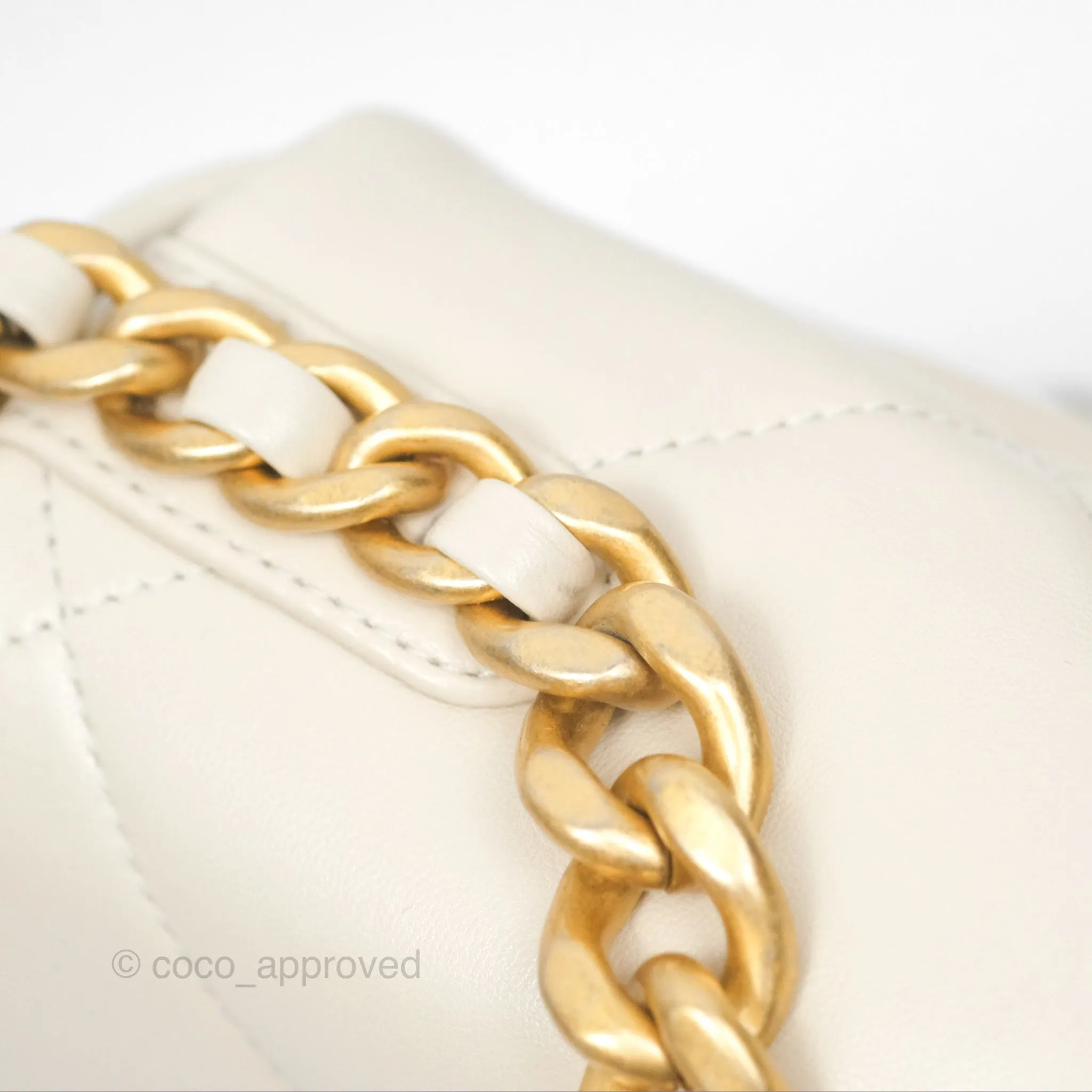 Chanel 19 Small Ivory Mixed Hardware