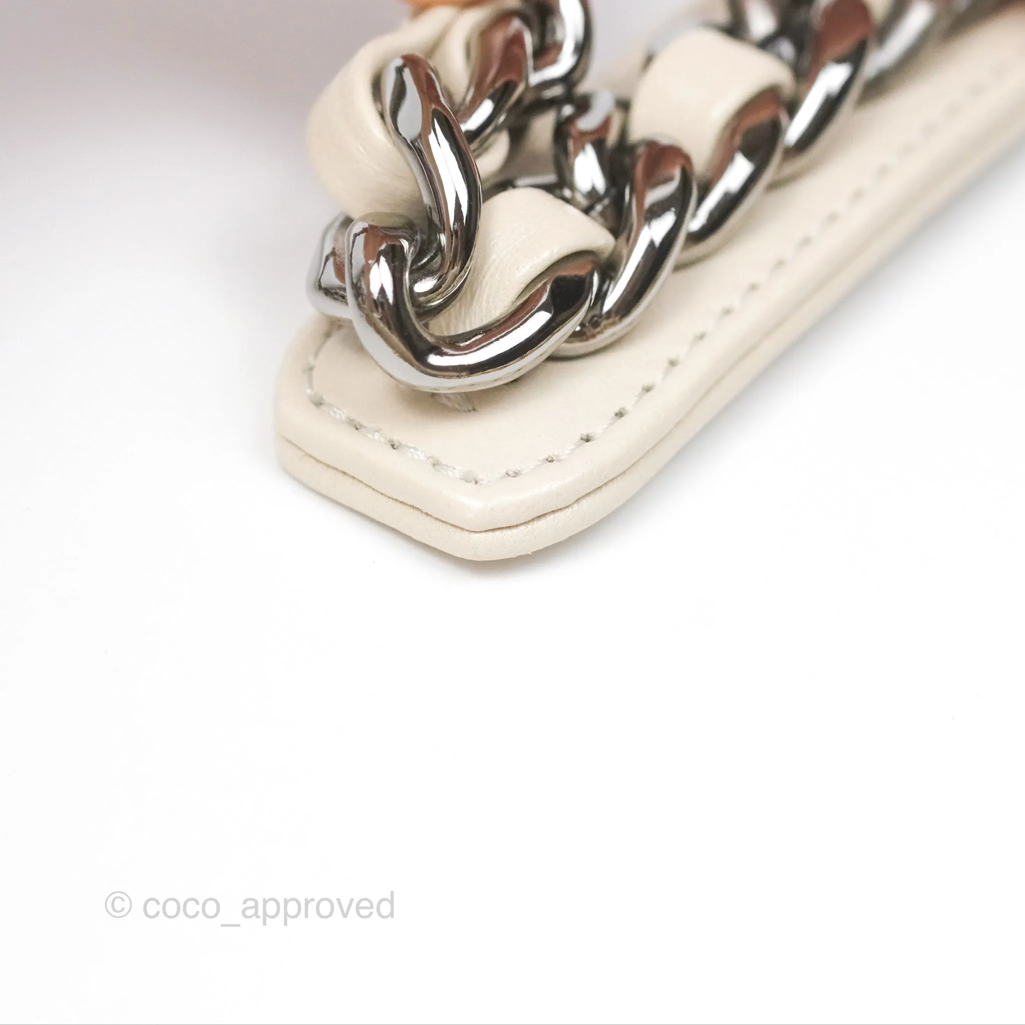 Chanel 19 Small Ivory Mixed Hardware