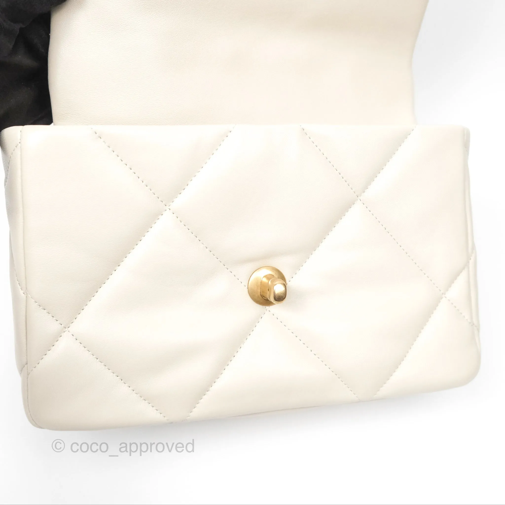 Chanel 19 Small Ivory Mixed Hardware