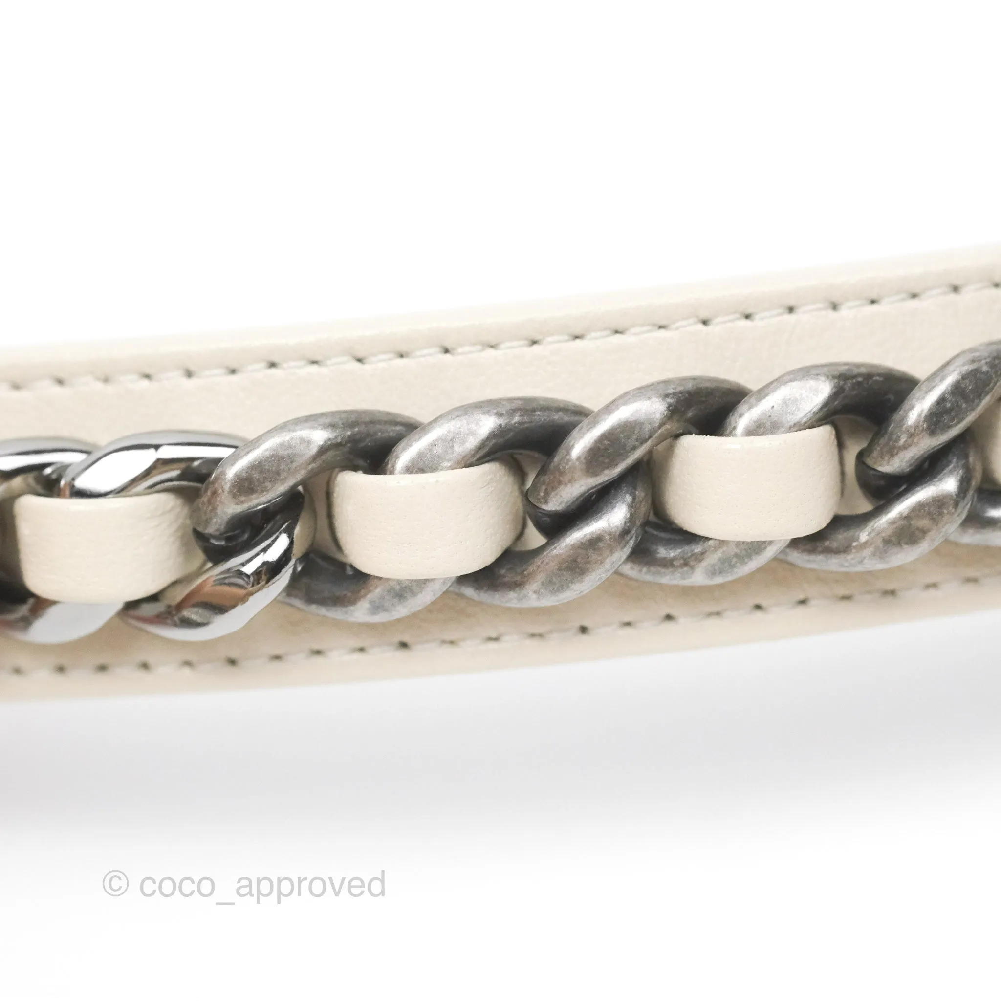 Chanel 19 Small Ivory Mixed Hardware