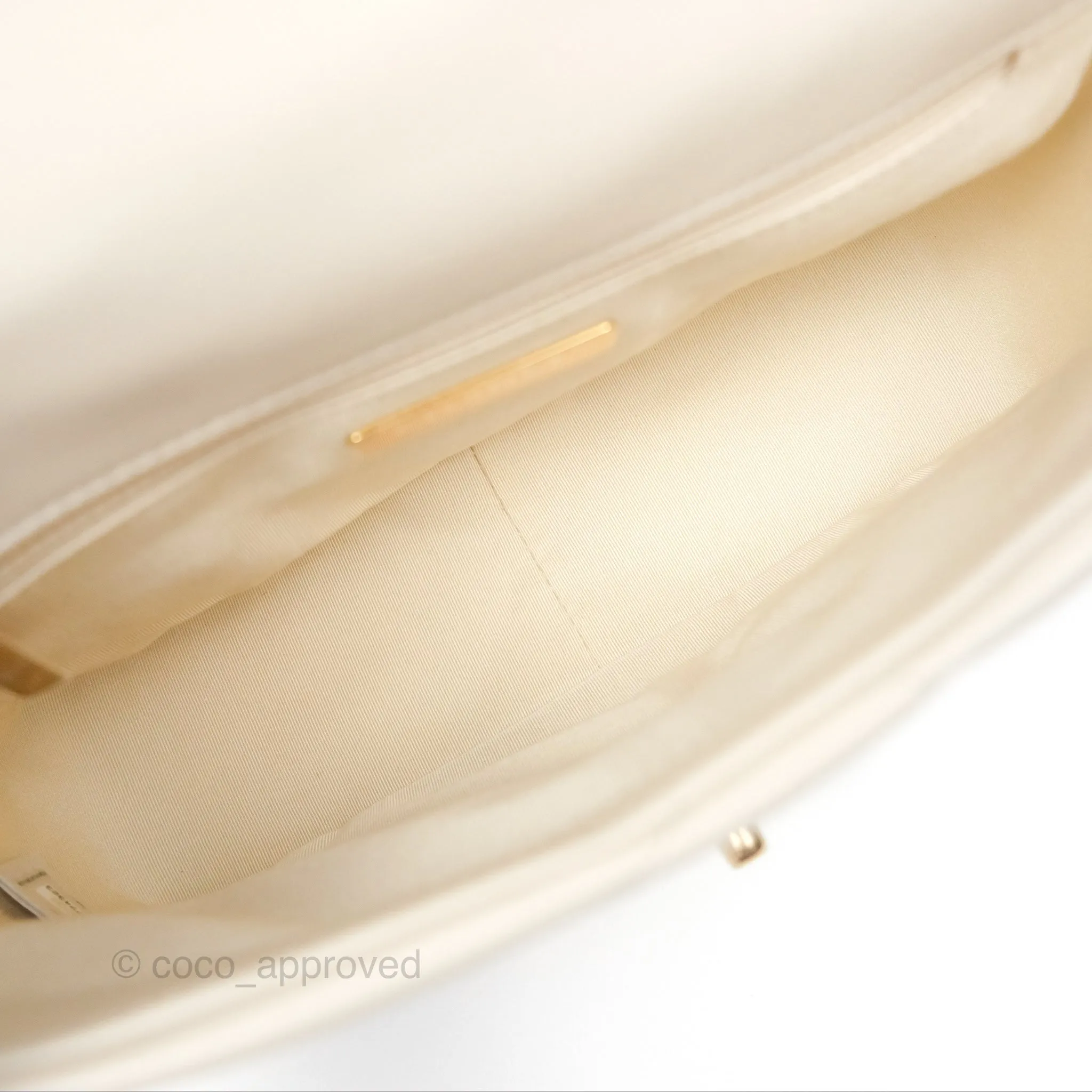 Chanel 19 Small Ivory Mixed Hardware