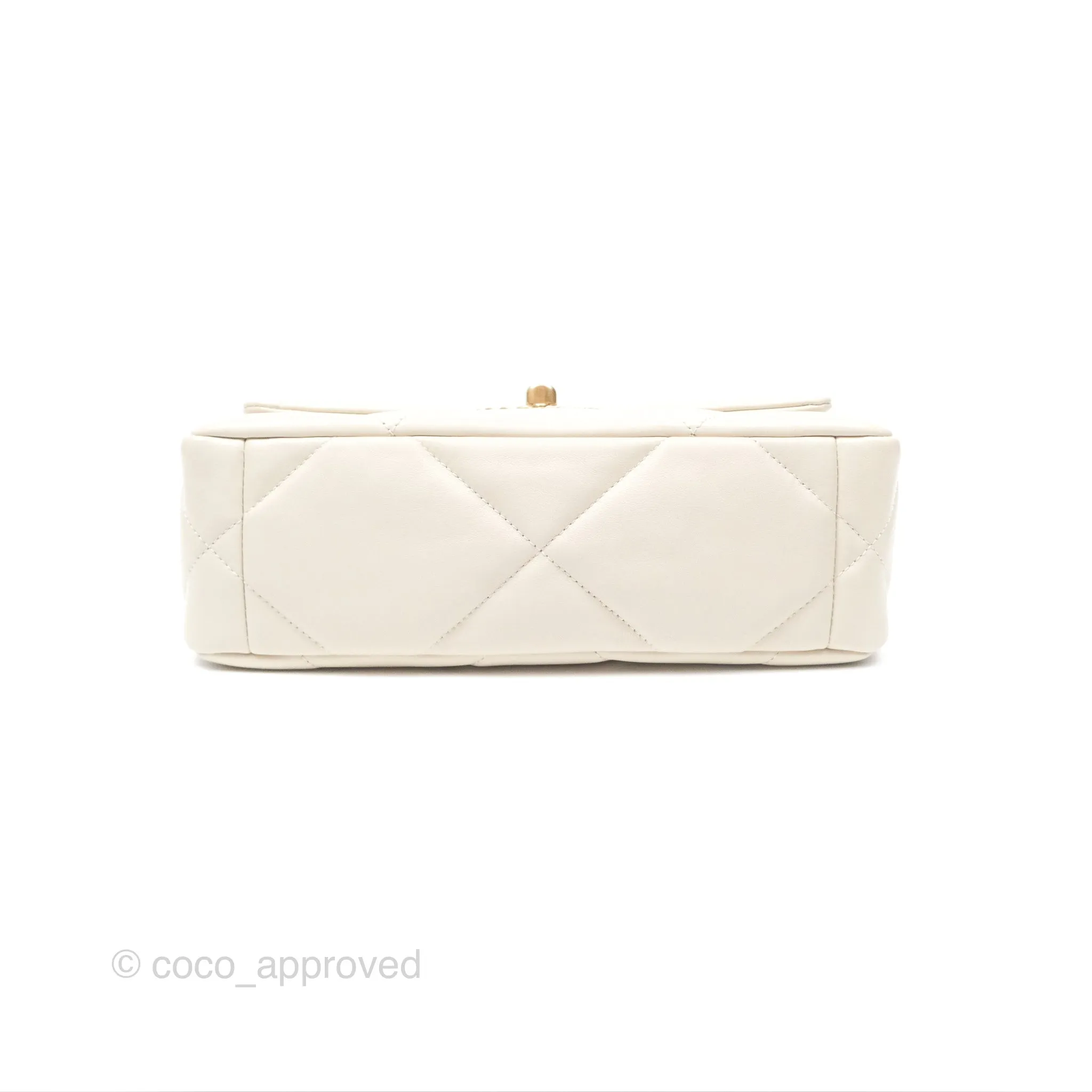 Chanel 19 Small Ivory Mixed Hardware