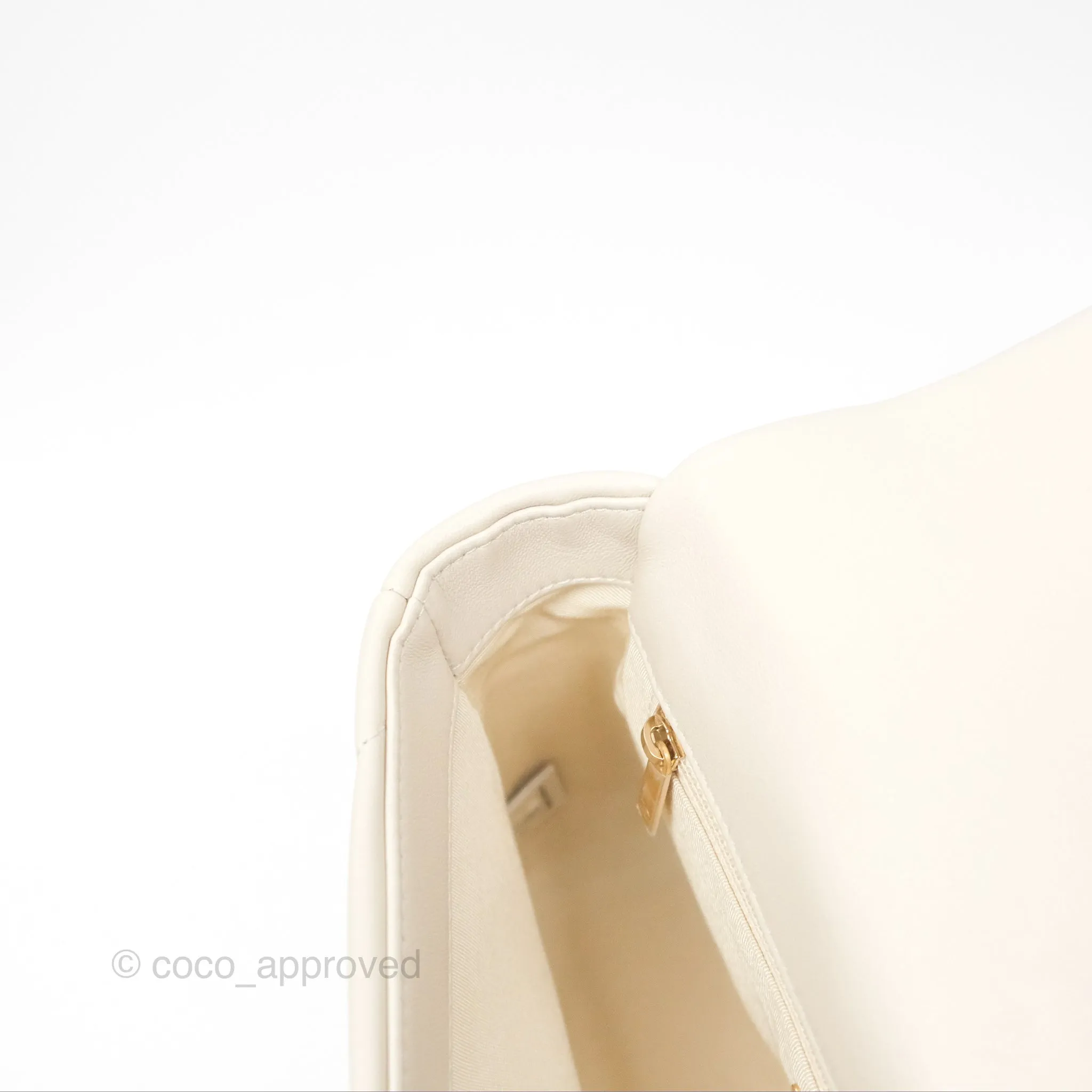 Chanel 19 Small Ivory Mixed Hardware